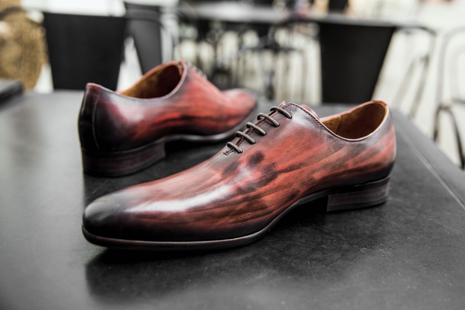 Canon EF 24-70mm F2.8L II USM sample photo. Shoes men, shoe, shine photography