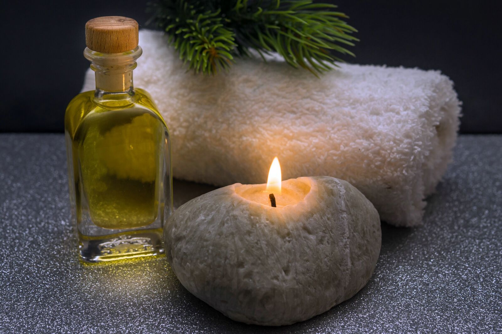 30mm F1.4 DC DN | Contemporary 016 sample photo. Wellness, carafe, towels photography
