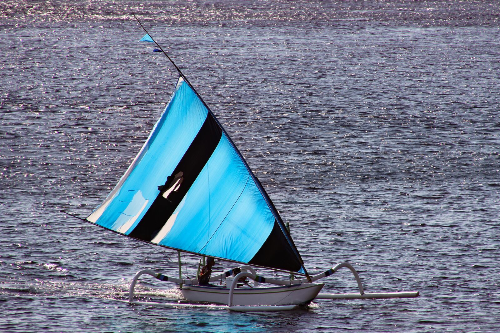 Canon EOS 60D sample photo. Fisherman, boat, blue photography