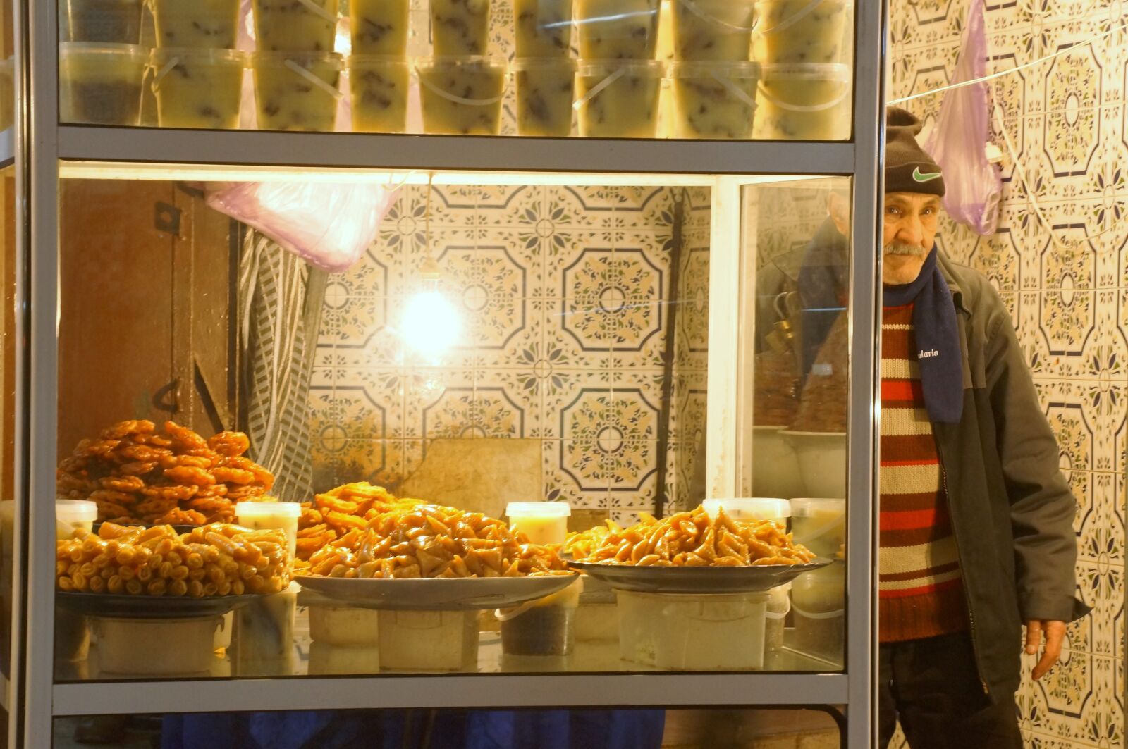Sony SLT-A57 sample photo. Morocco, pastry seller, fes photography