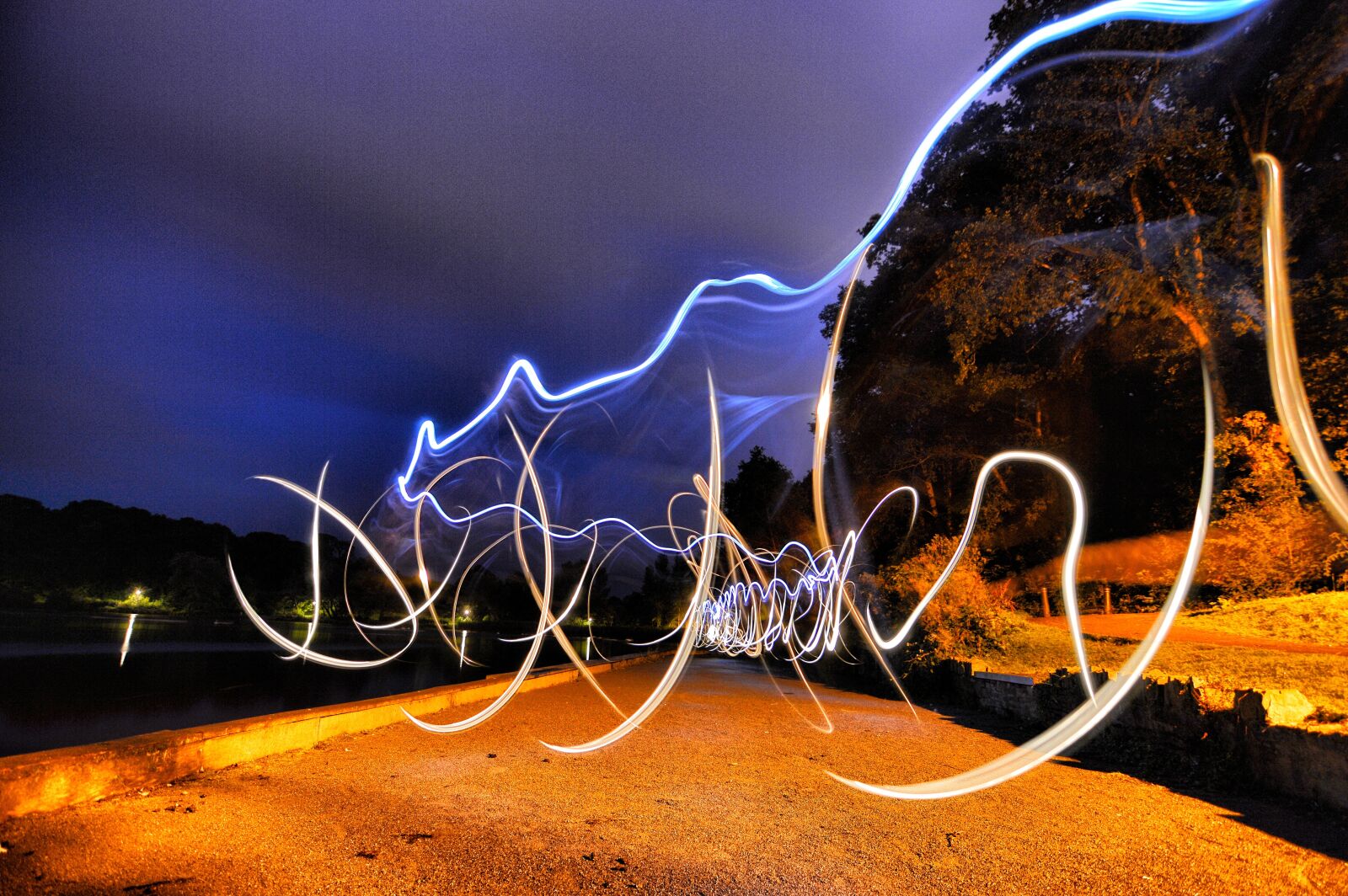 Nikon D3200 sample photo. Light, trails, lowlight photography