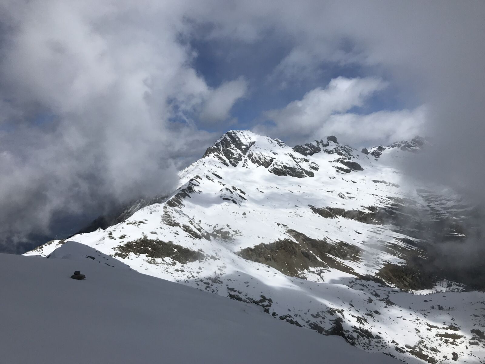 iPhone 7 back camera 3.99mm f/1.8 sample photo. Pizzo di claro, alpine photography