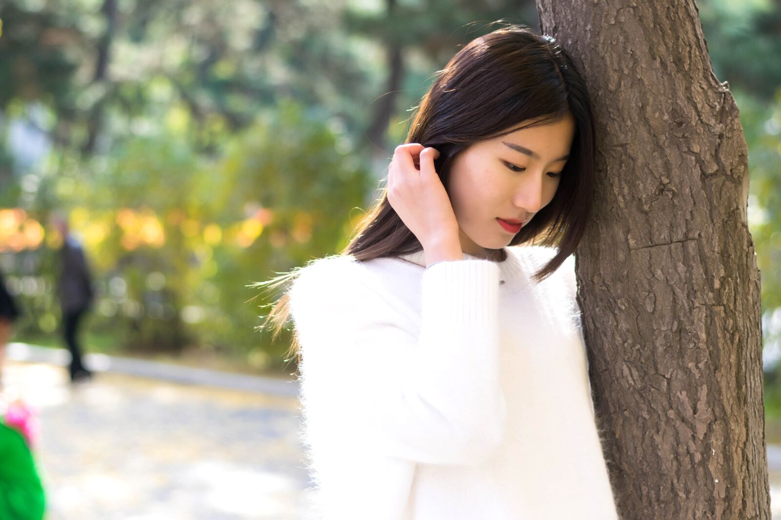 Nikon D3300 sample photo. Ginkgo, girls, shenyang agricultural photography