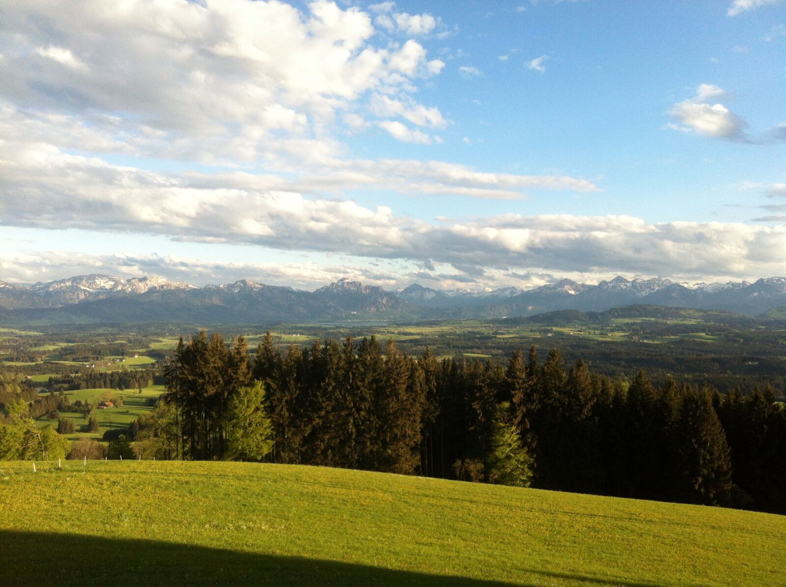 iPhone 4 back camera 3.85mm f/2.8 sample photo. Clouds, alpine, mountain meadow photography