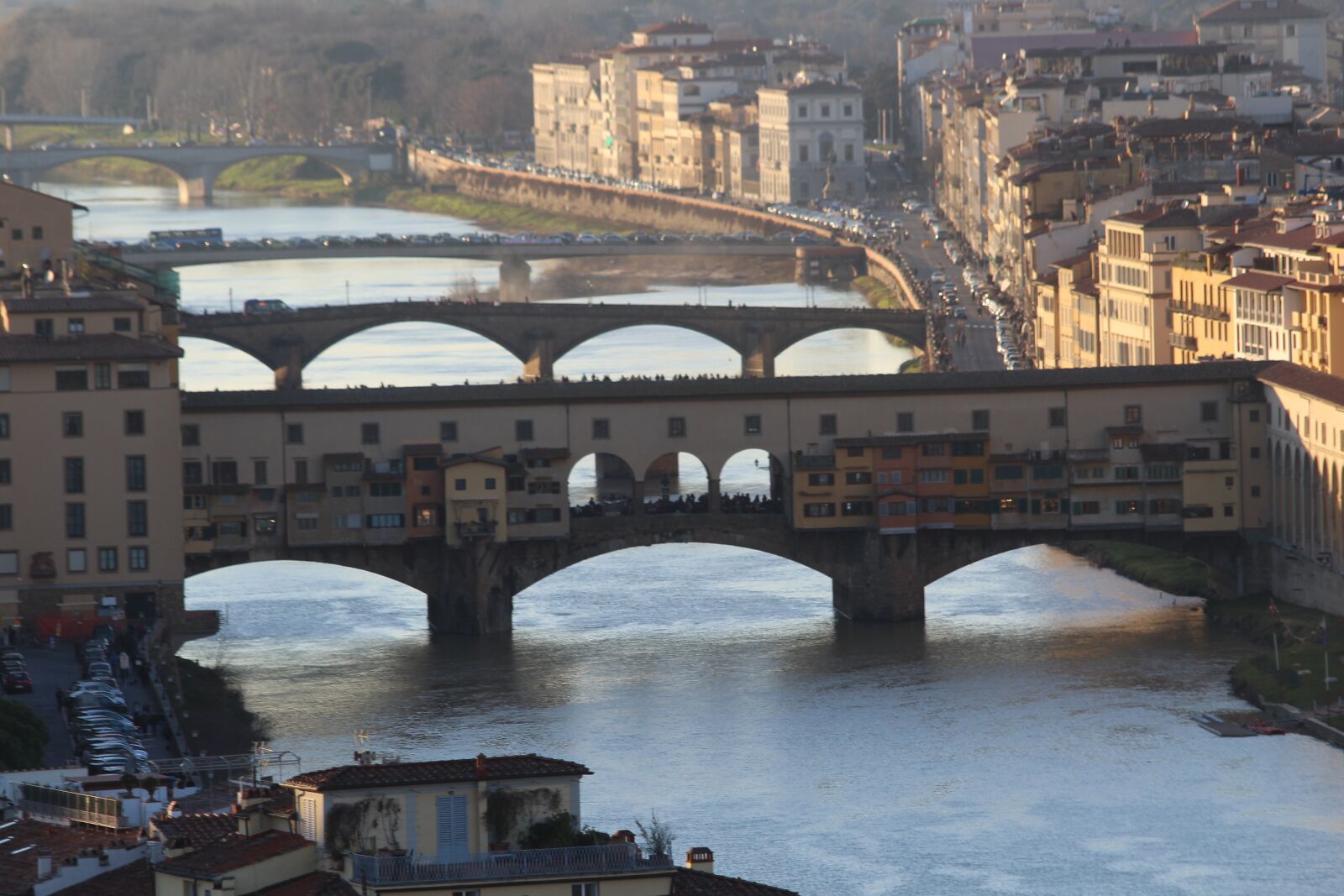 Canon EF 70-300mm F4-5.6 IS USM sample photo. Arno, florence, river photography