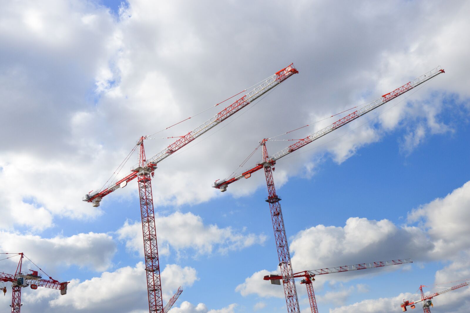 Nikon D3200 sample photo. Cranes, work, project photography