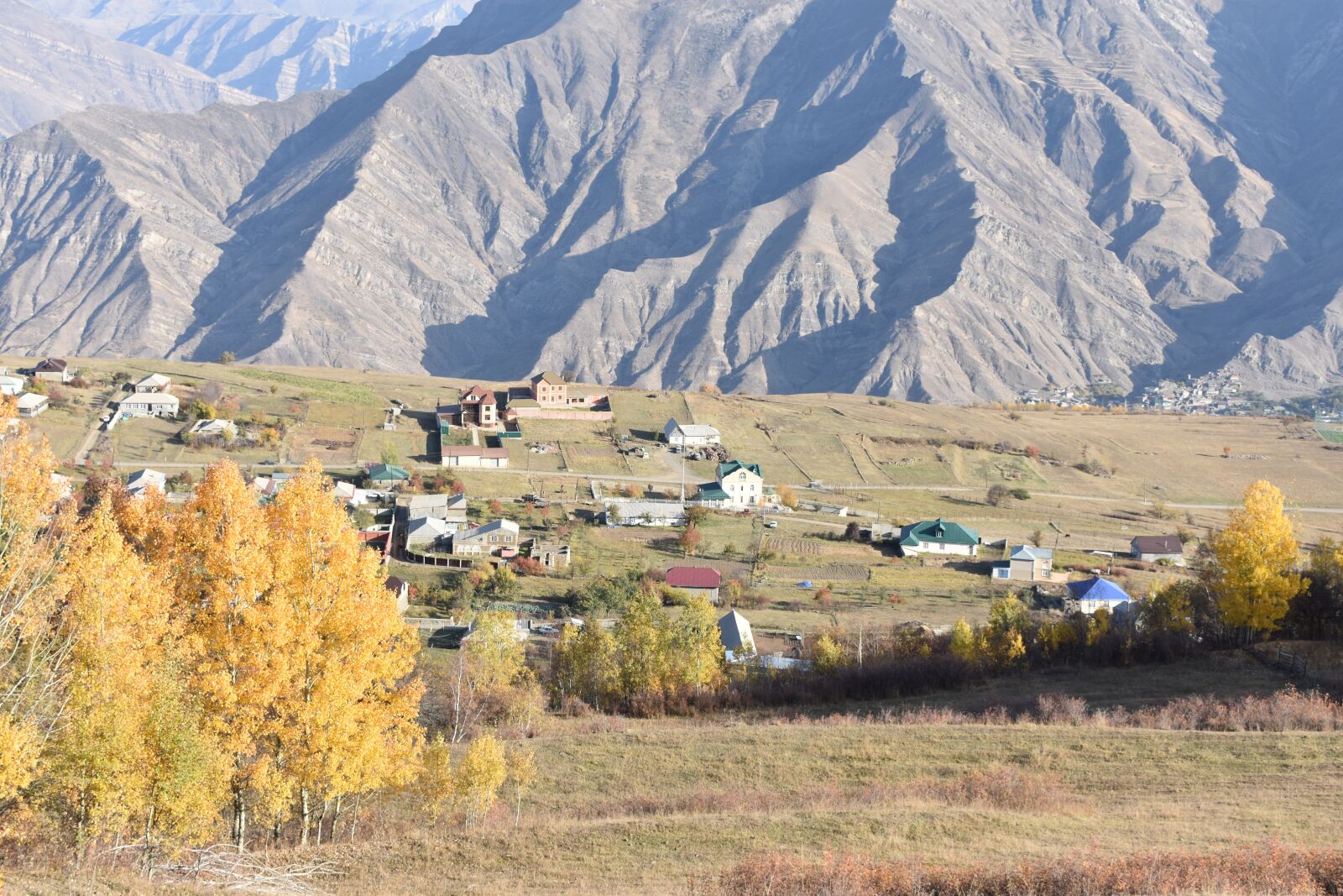 Nikon D3400 sample photo. Mountains, village, rural photography