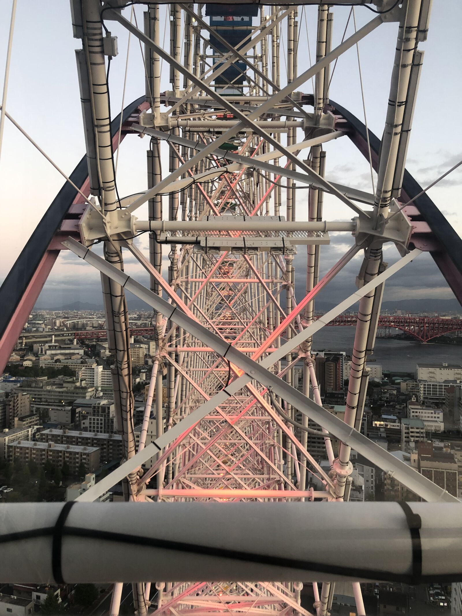 Apple iPhone 8 Plus sample photo. Ferris wheel, japan, osaka photography