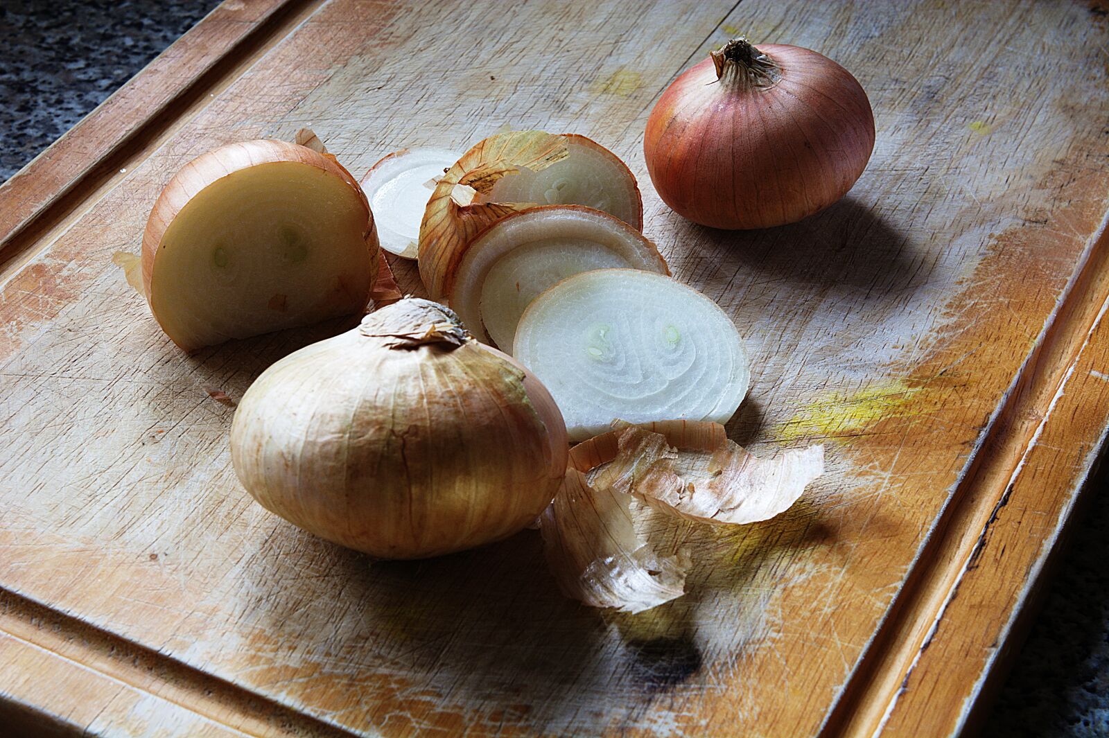 Nikon D7100 sample photo. Onions, cut, vegetable photography