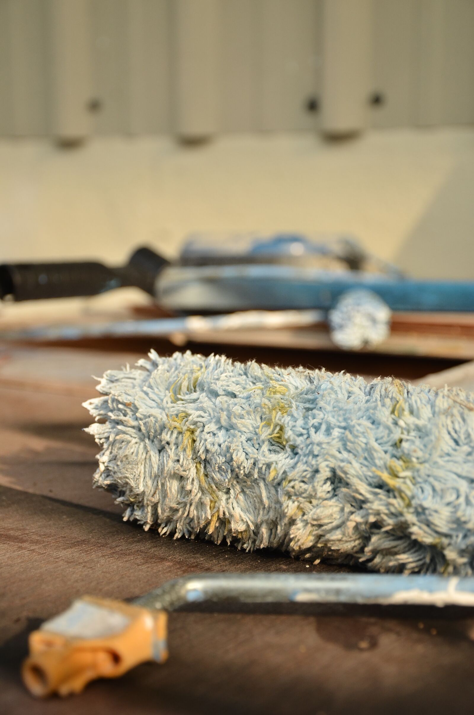 Nikon D7000 sample photo. Paintbrushes, blue, paintbrush photography