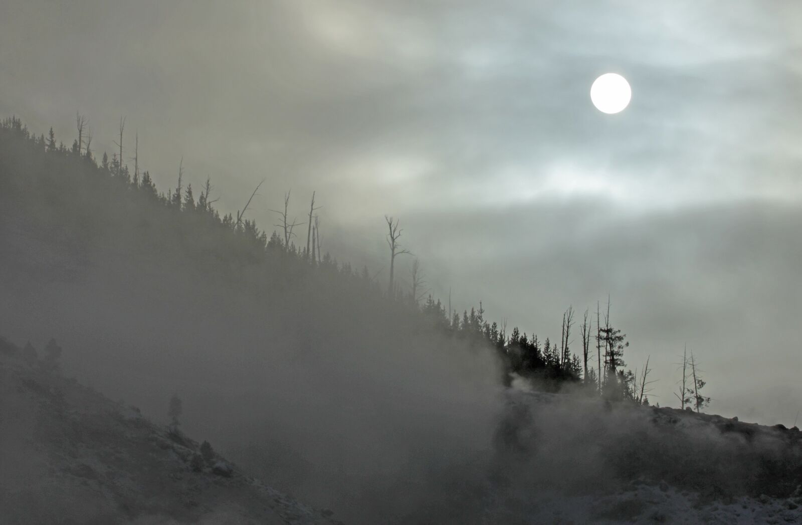 Canon EOS 550D (EOS Rebel T2i / EOS Kiss X4) sample photo. Sunrise, foggy, landscape photography