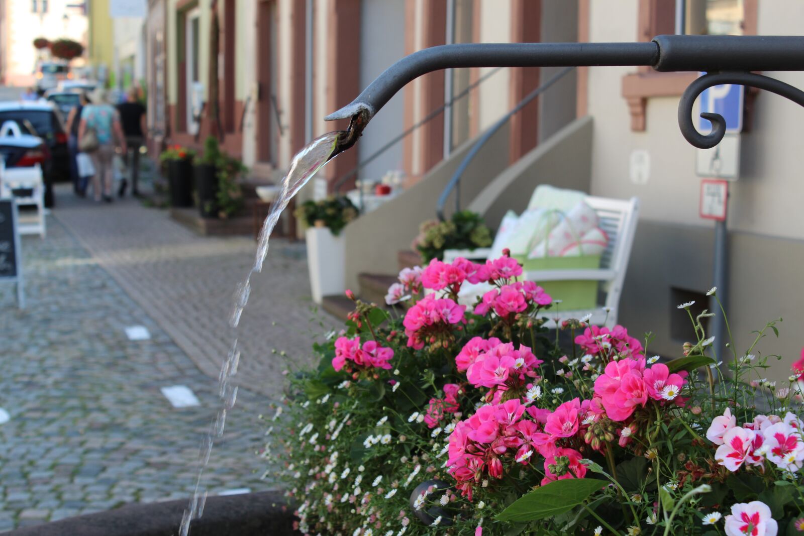 Canon EOS 1300D (EOS Rebel T6 / EOS Kiss X80) sample photo. Village fountain, water jet photography
