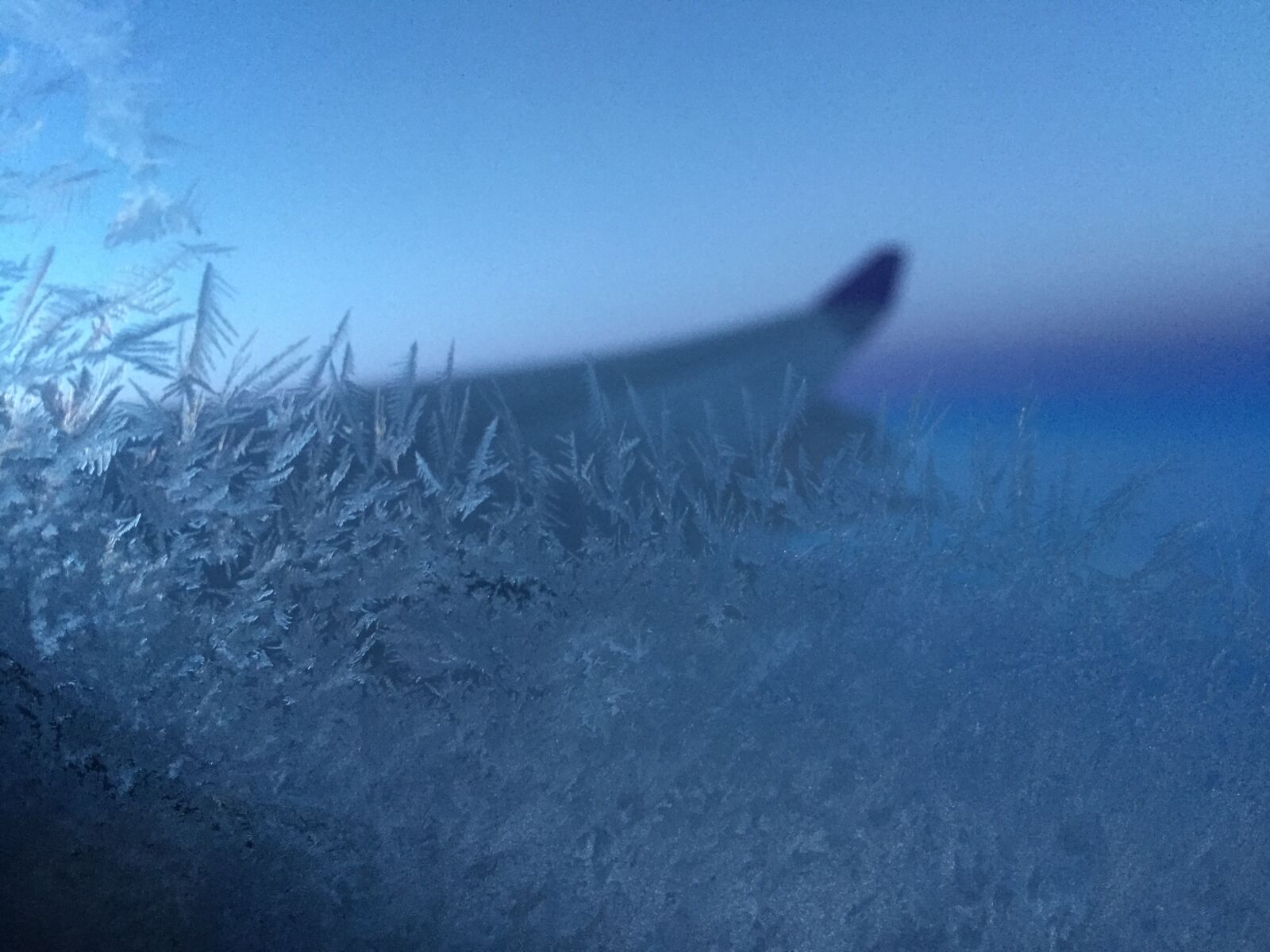 Apple iPhone 6 sample photo. Airplane, snow, snowflake photography