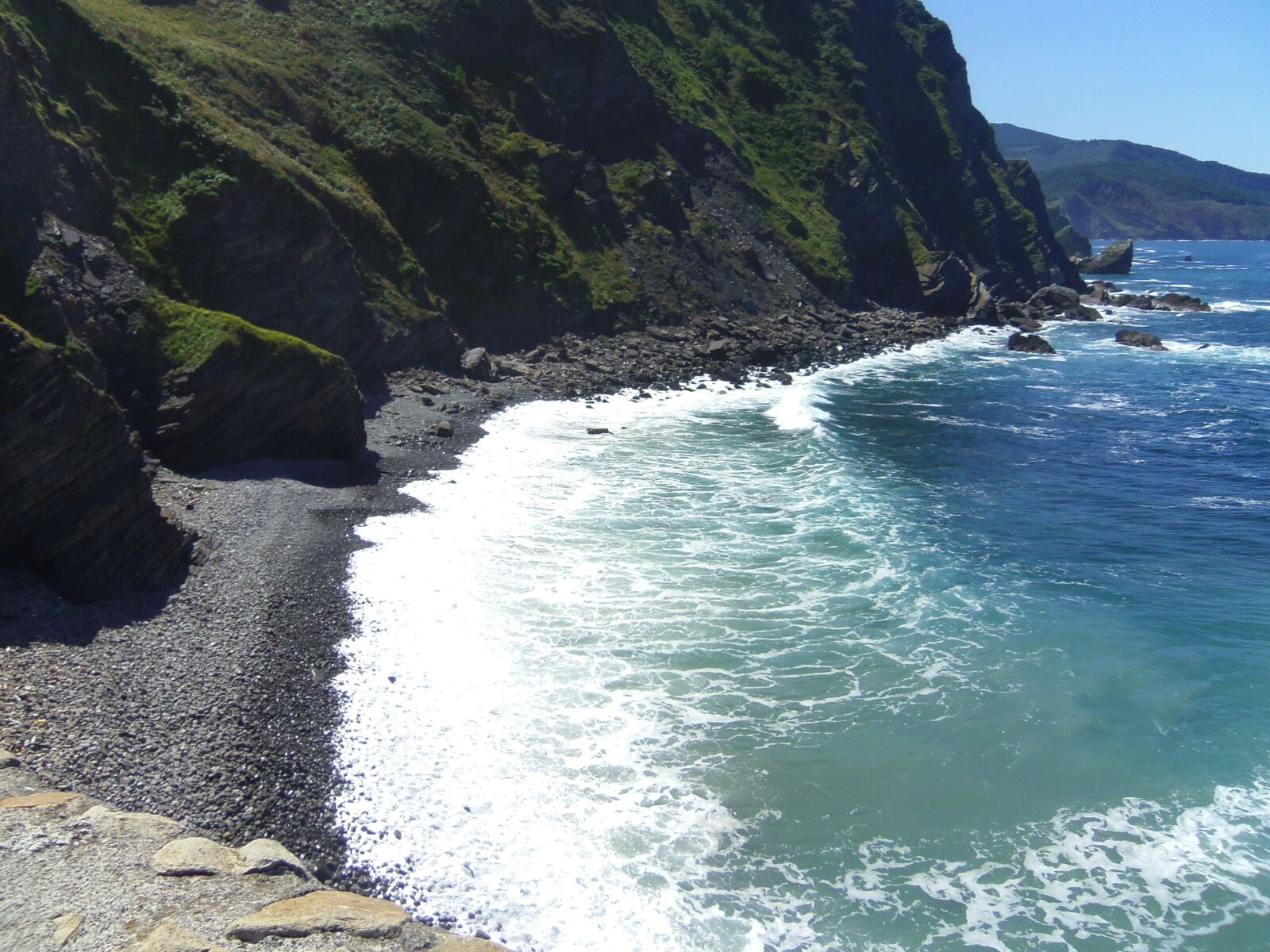 Pentax Optio S1 sample photo. Sea, landscape, bilbao photography