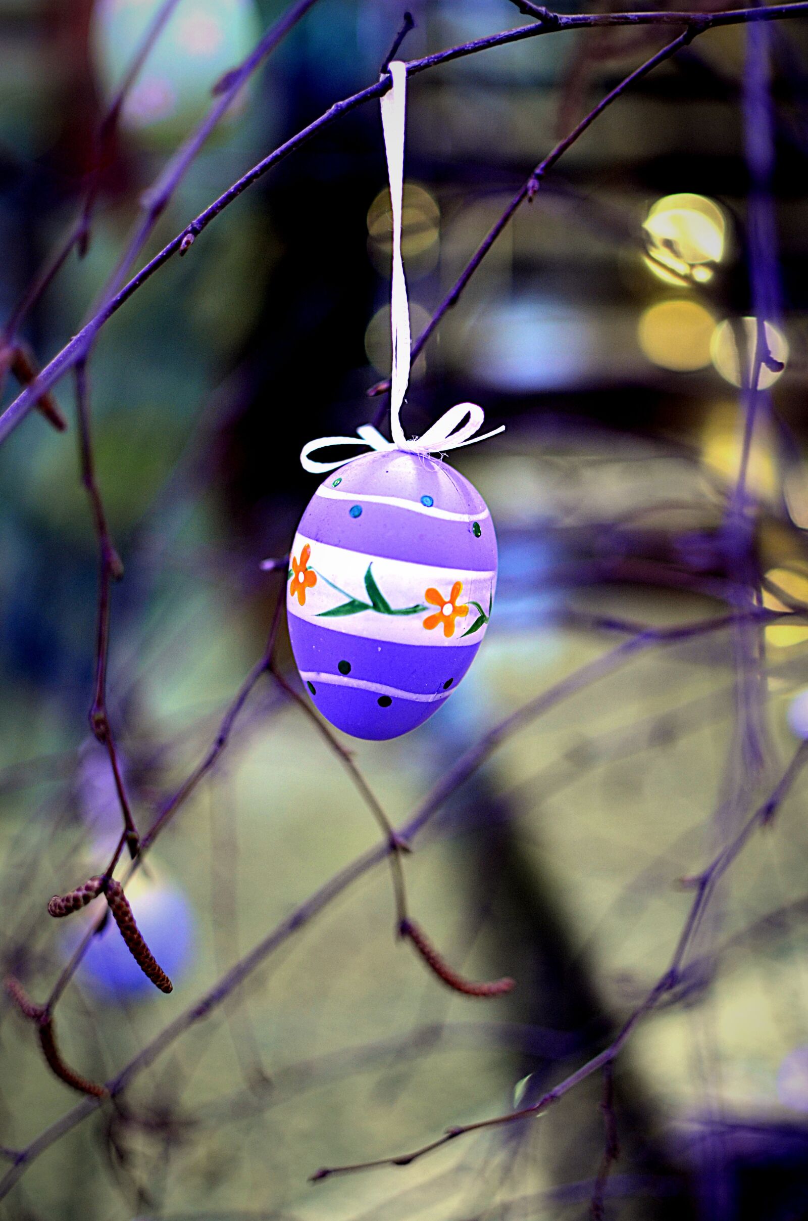 Nikon D5100 sample photo. Pendant lamp, easter egg photography