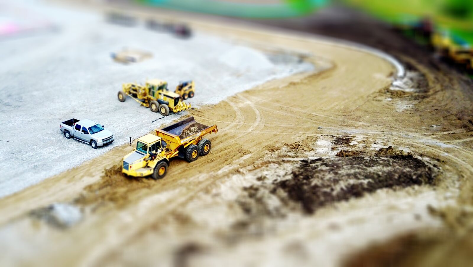 DJI FC220 sample photo. Construction, miniature photography