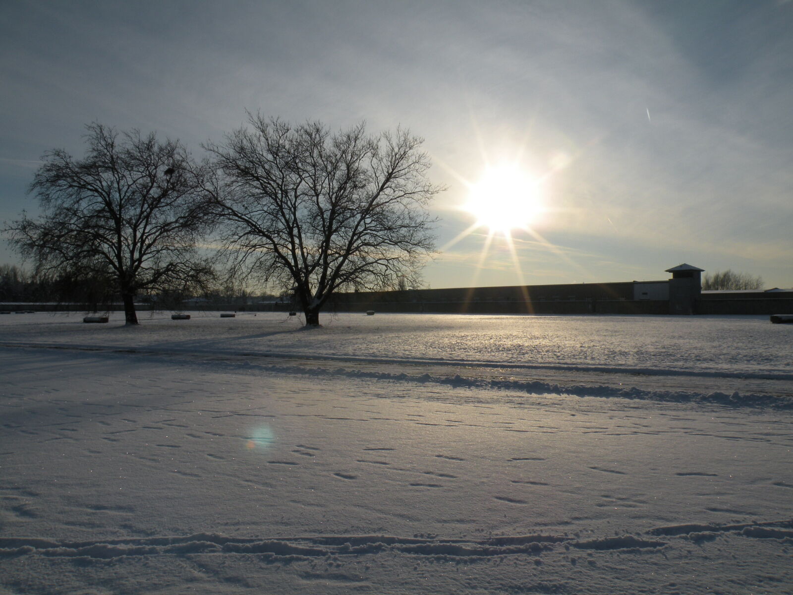 Nikon Coolpix P80 sample photo. Camp, nazi, sad, snow photography