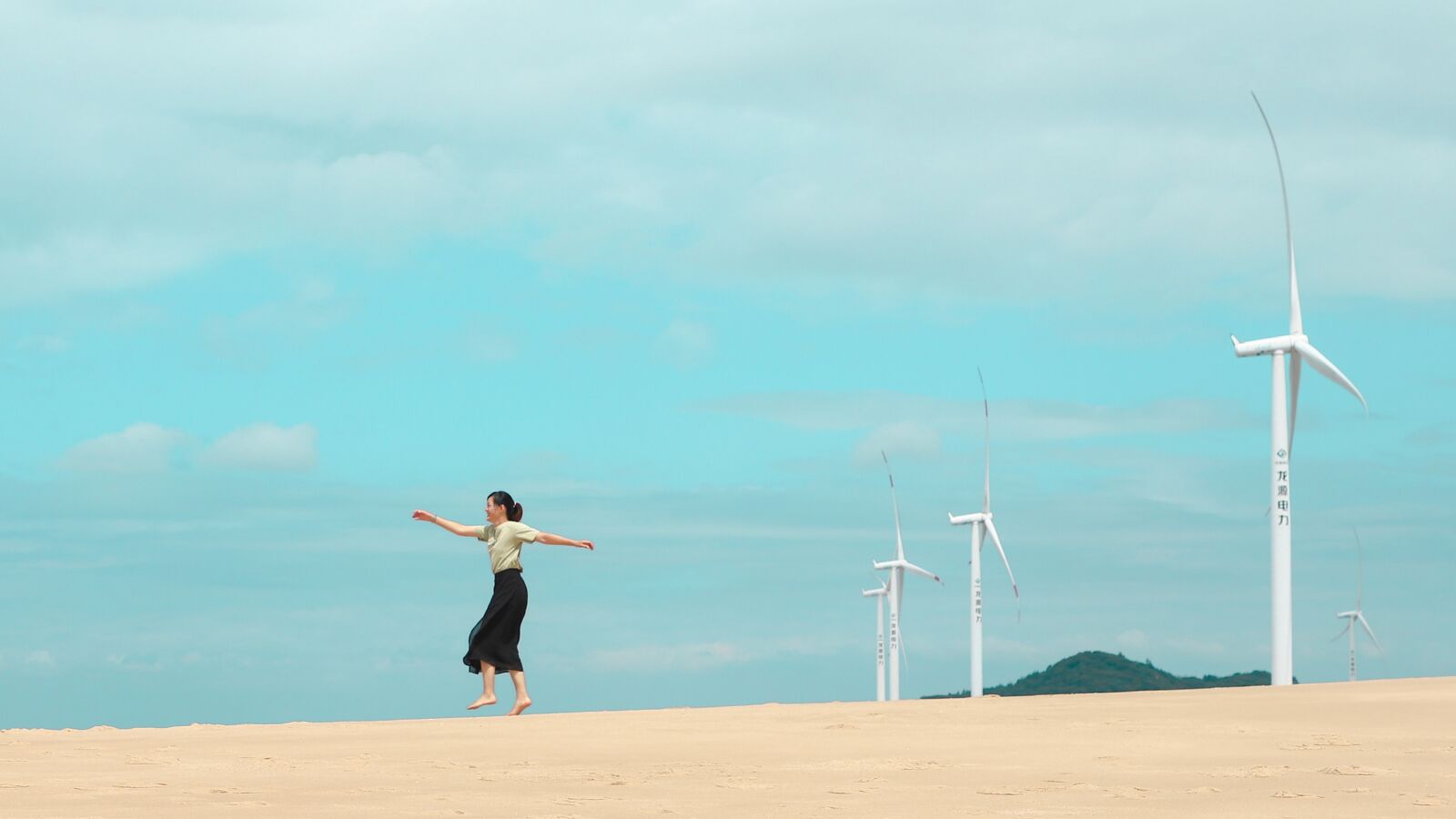 Canon EOS 6D Mark II sample photo. Windmills, wind power, wind photography