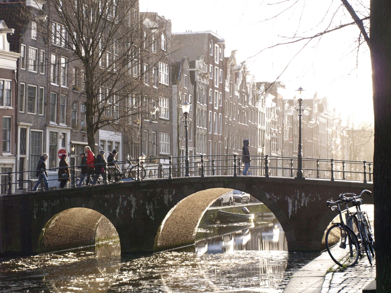 Olympus E-400 (EVOLT E-400) sample photo. Canals, amsterdam, bridge photography