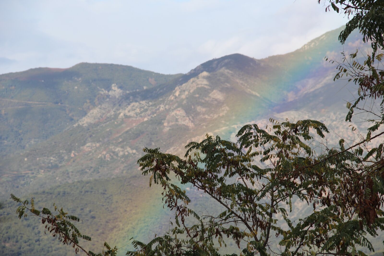 Canon EOS 60D sample photo. Corsica, mountain, rainbow photography
