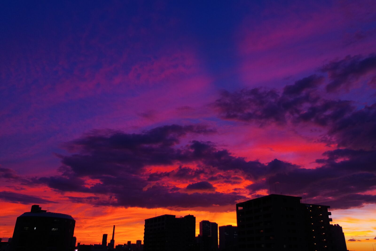 Pentax K-S1 sample photo. Sunset, sky, purple photography