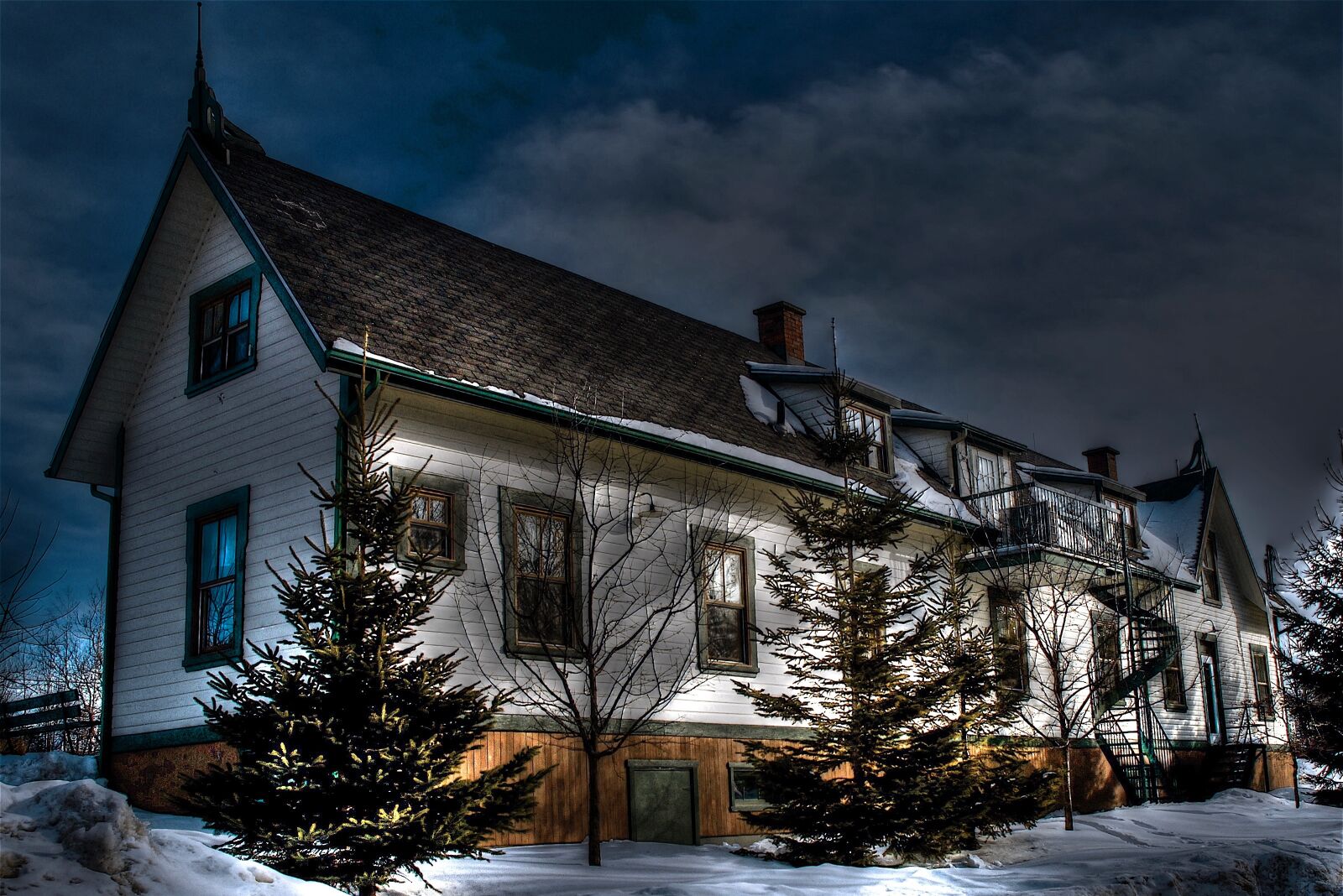 Nikon D200 sample photo. Station, winter, mystery photography