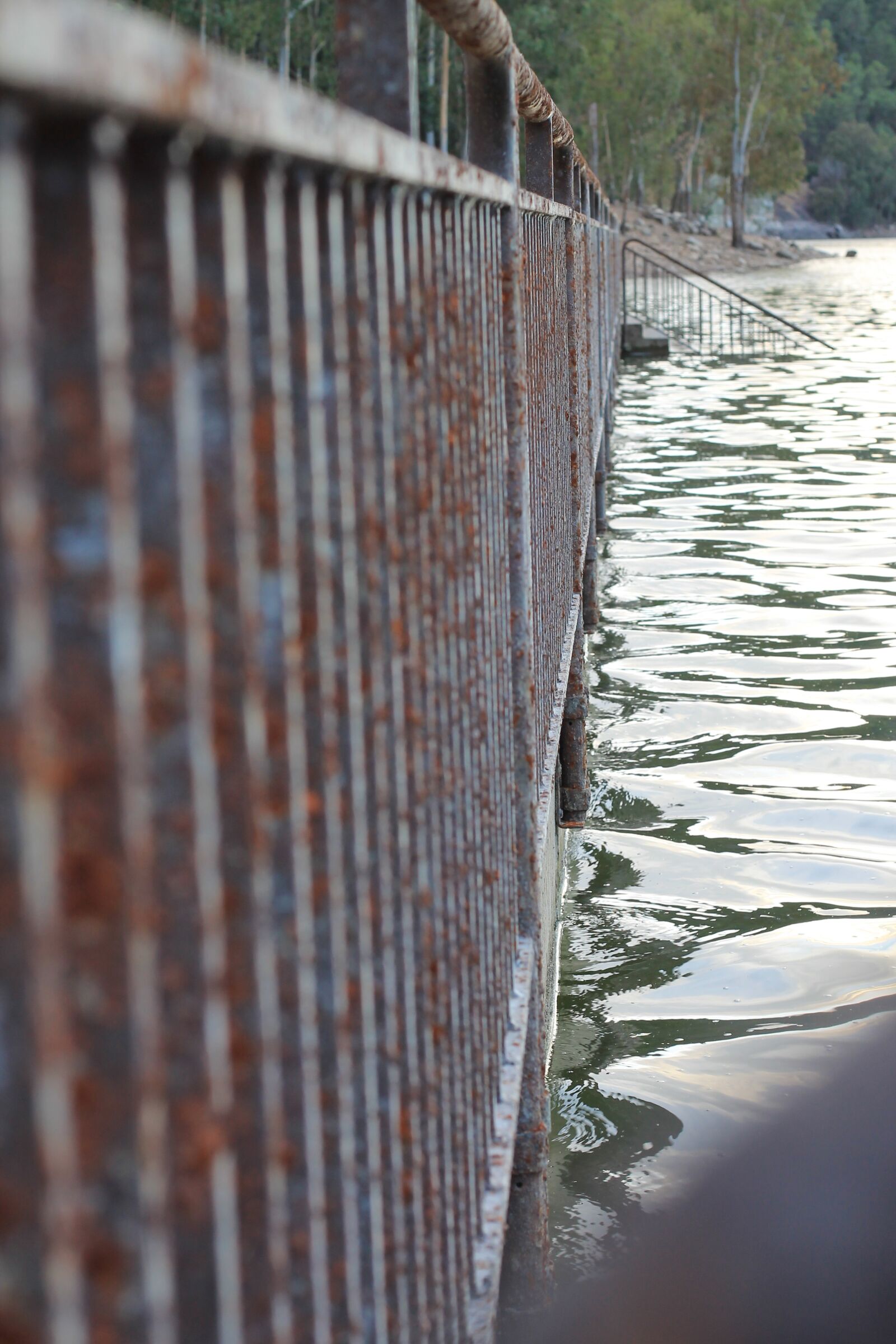 Canon EOS 1100D (EOS Rebel T3 / EOS Kiss X50) + Canon EF 50mm F1.8 II sample photo. Oxide, metal, river photography