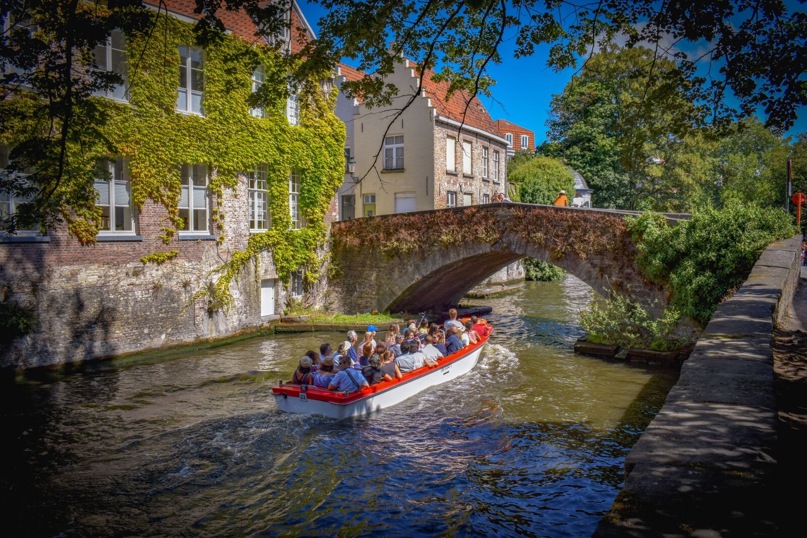 Nikon D3300 sample photo. Belgium, brugge, canal photography