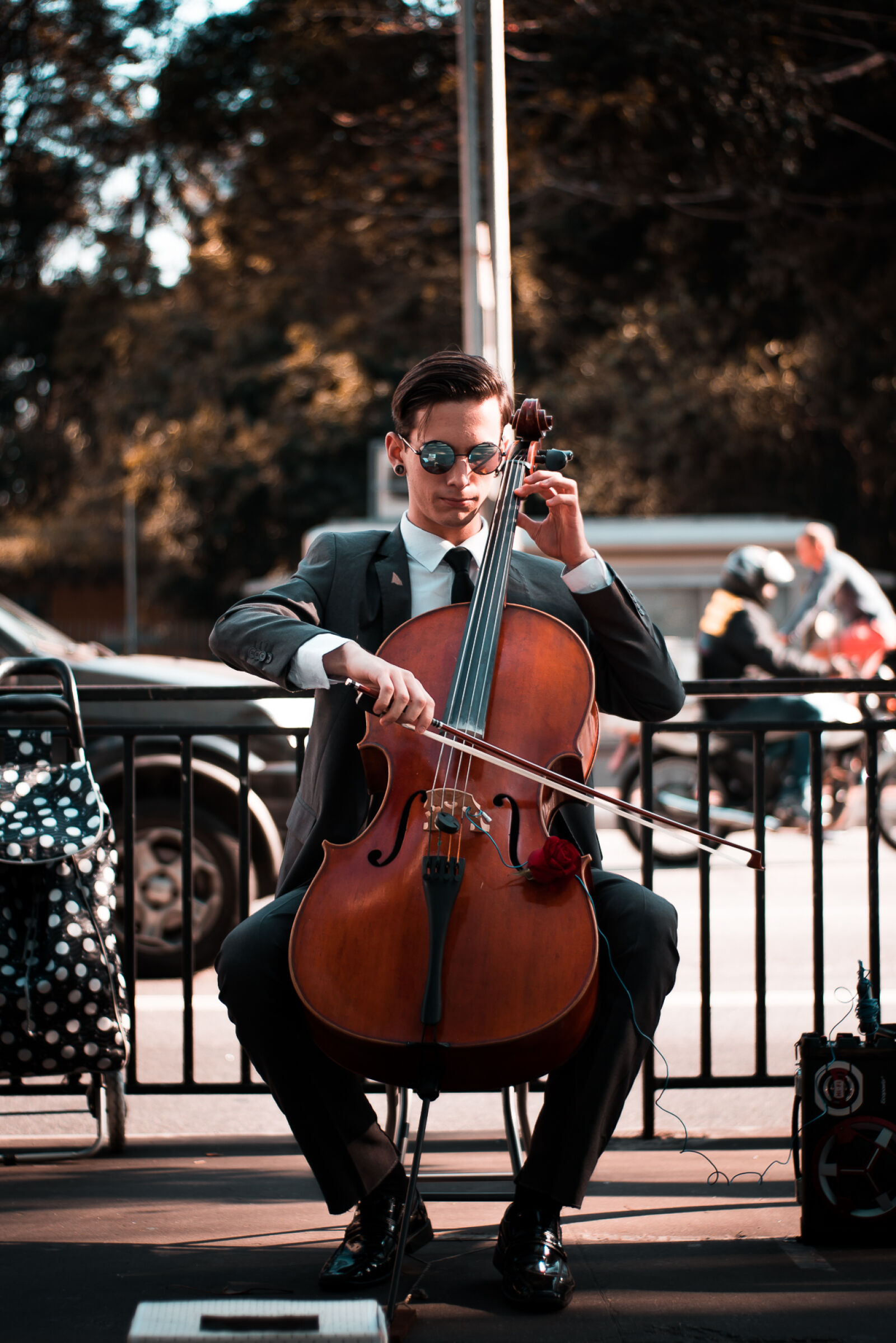 Sony a6300 sample photo. Bowed, string, instrument, boy photography