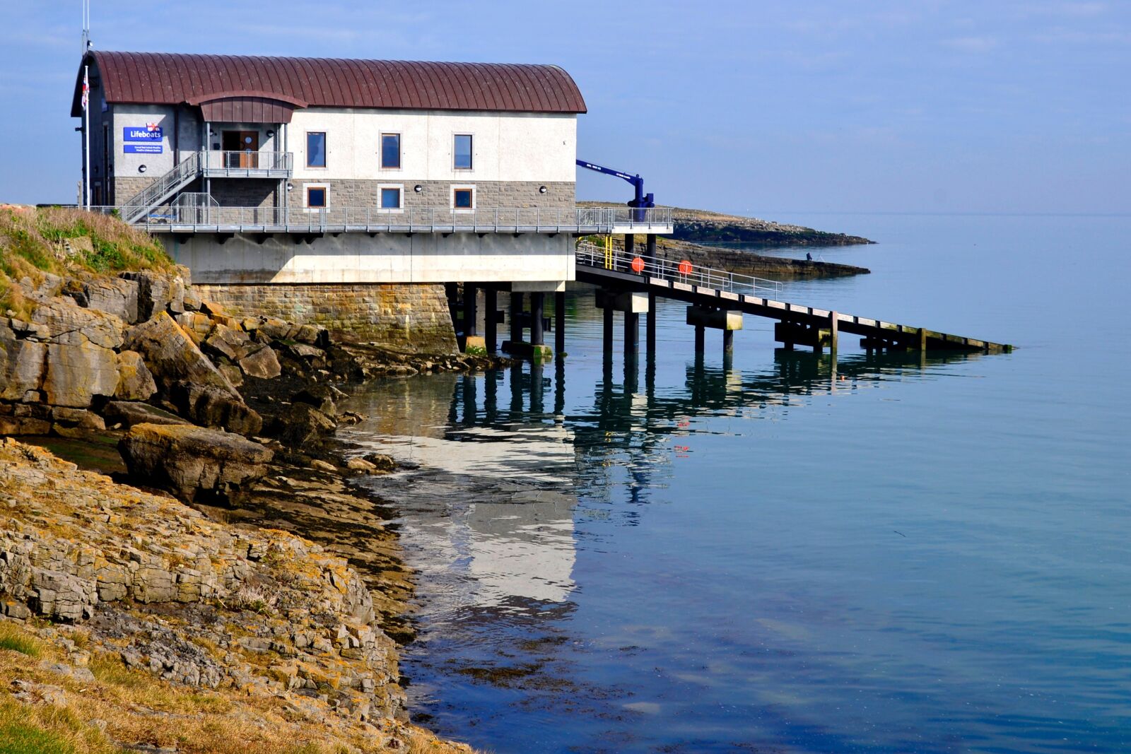 Nikon D610 sample photo. Moelfre, lifeboat, station photography