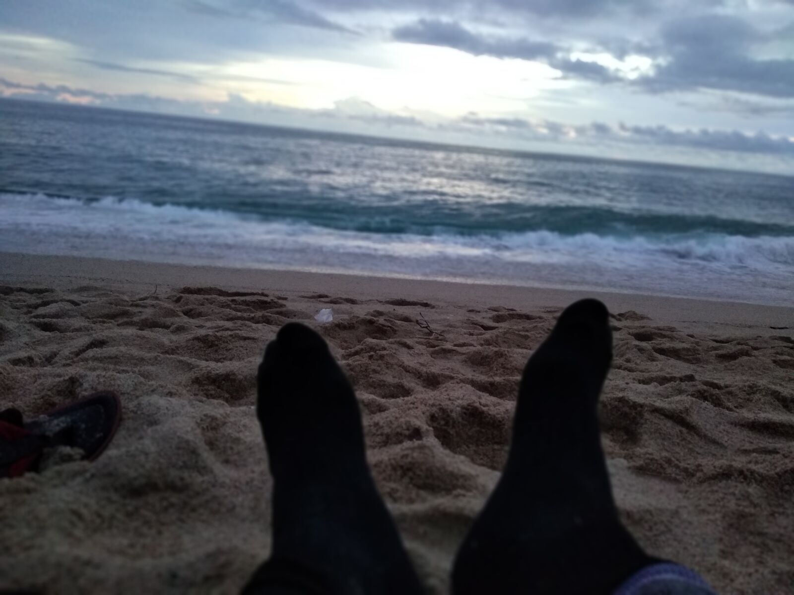 Xiaomi Redmi S2 sample photo. Beach, sunset, water photography