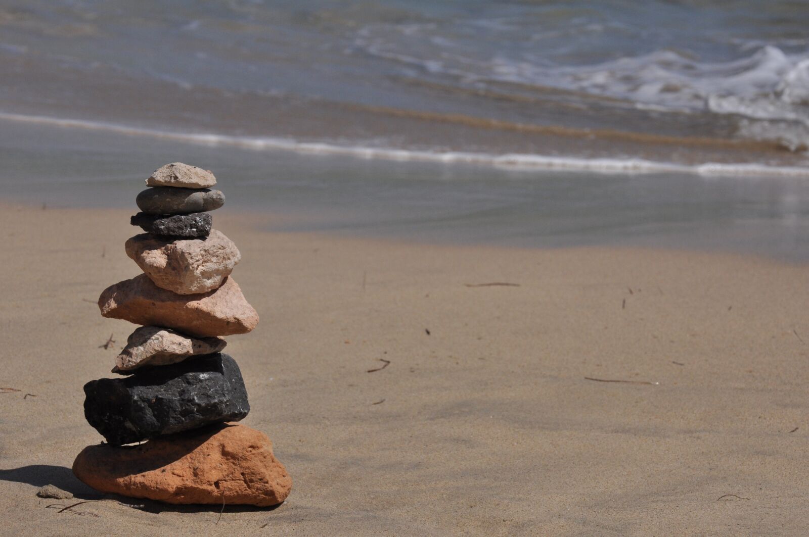 Nikon D90 sample photo. Zen, sand, stones photography