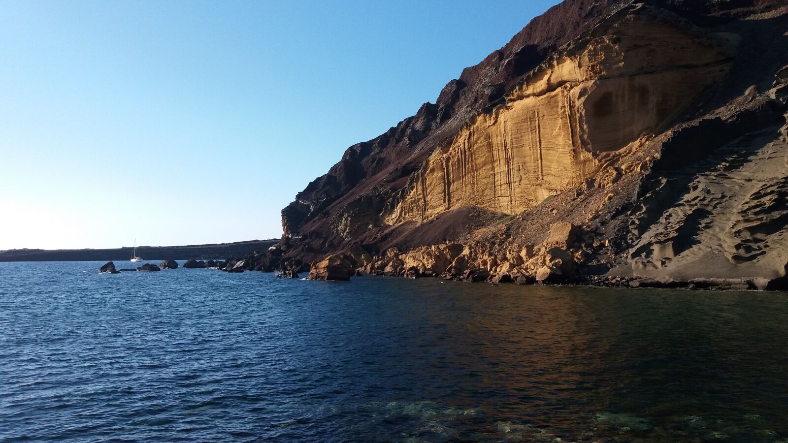 Samsung Galaxy J5 sample photo. Landscape, rock, sea photography