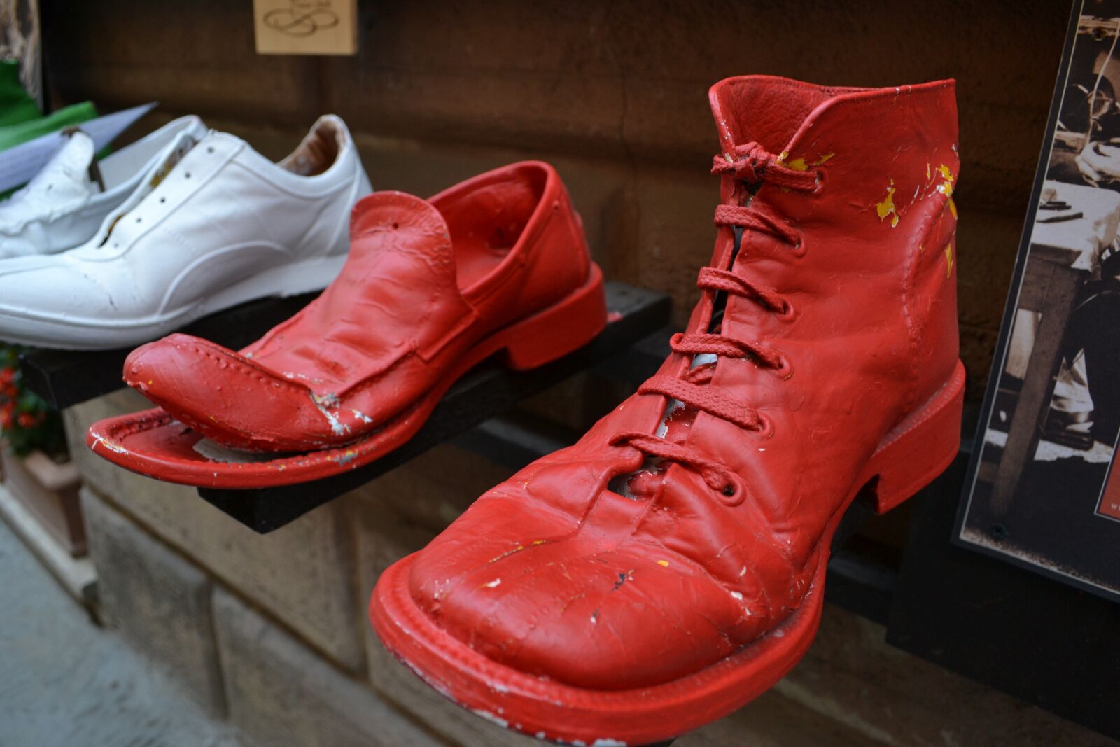 Nikon D3100 sample photo. Shoes, red, old photography