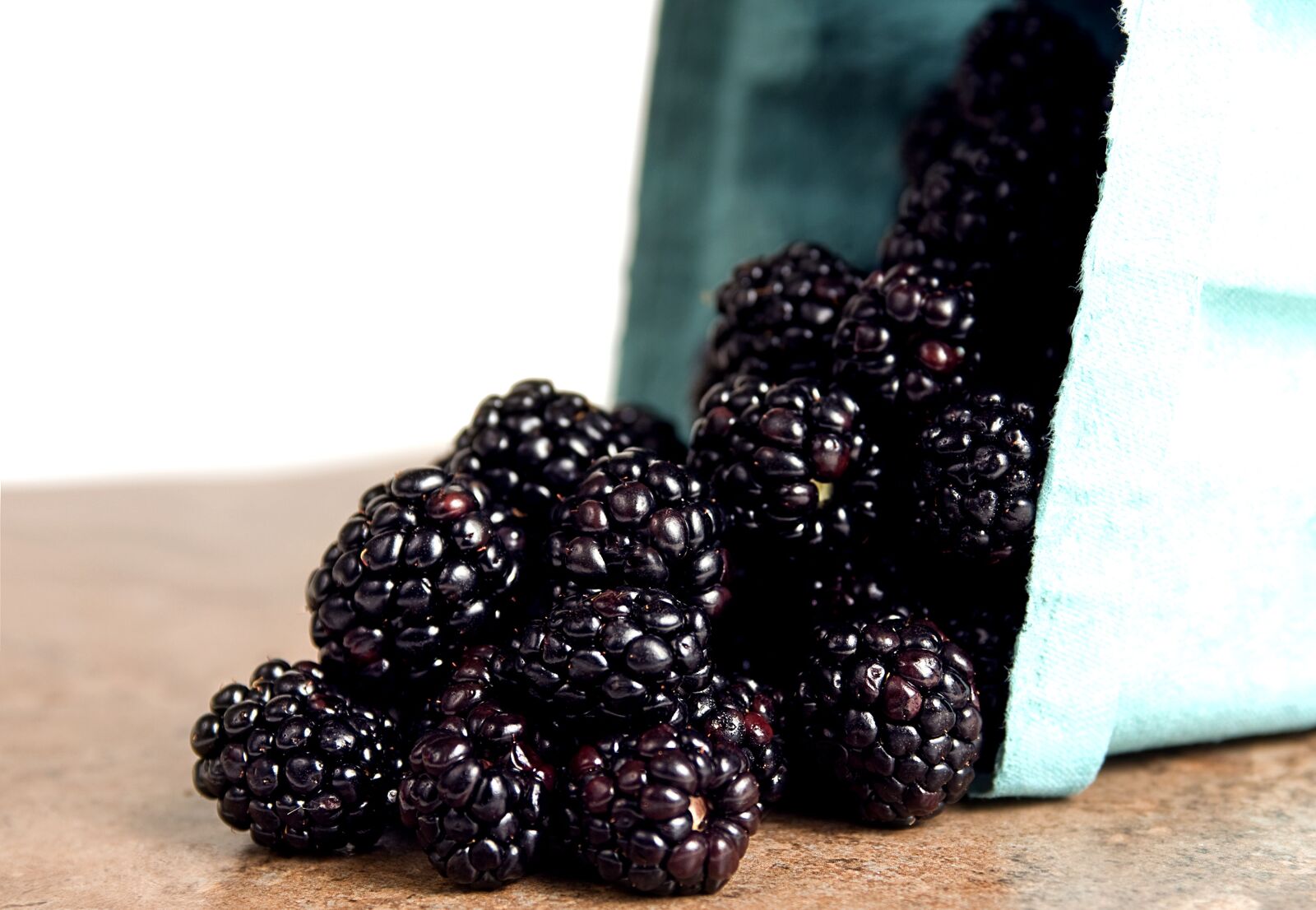 Nikon D300 sample photo. Container, blackberries, up-close, macro photography