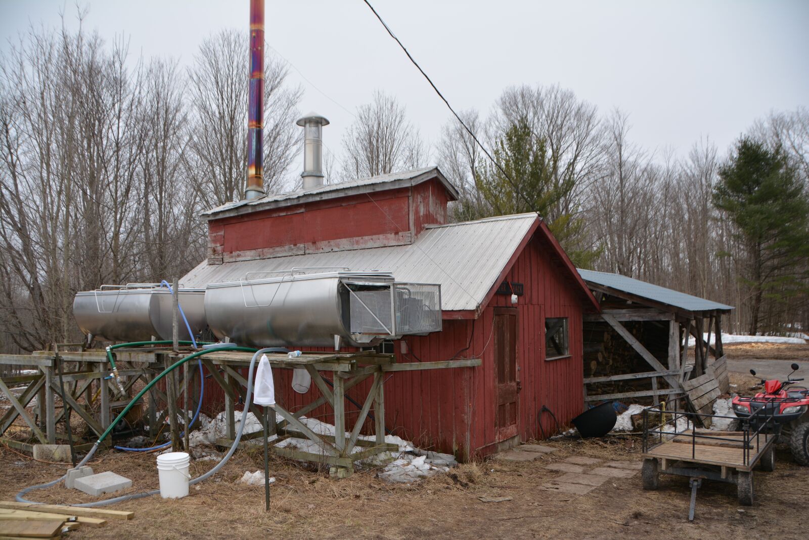 Nikon D7100 sample photo. Maple sugar, shed, canada photography
