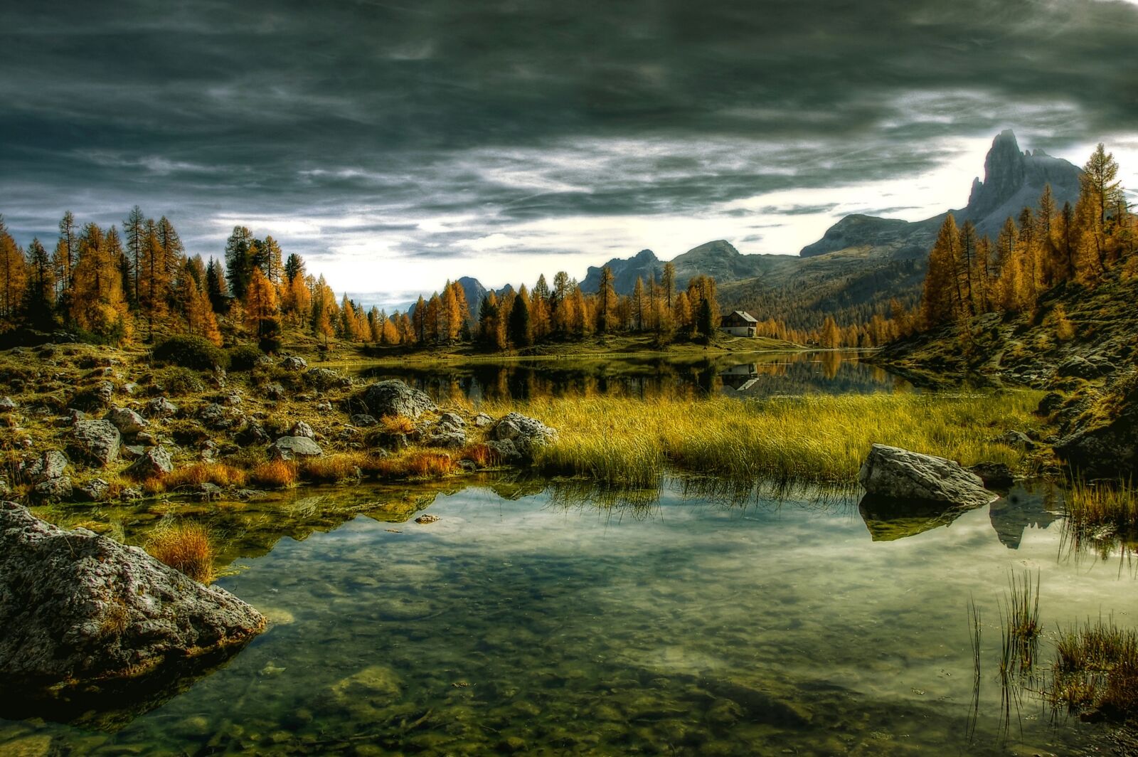 Nikon D40 sample photo. Lago federa, dolomites, alpine photography