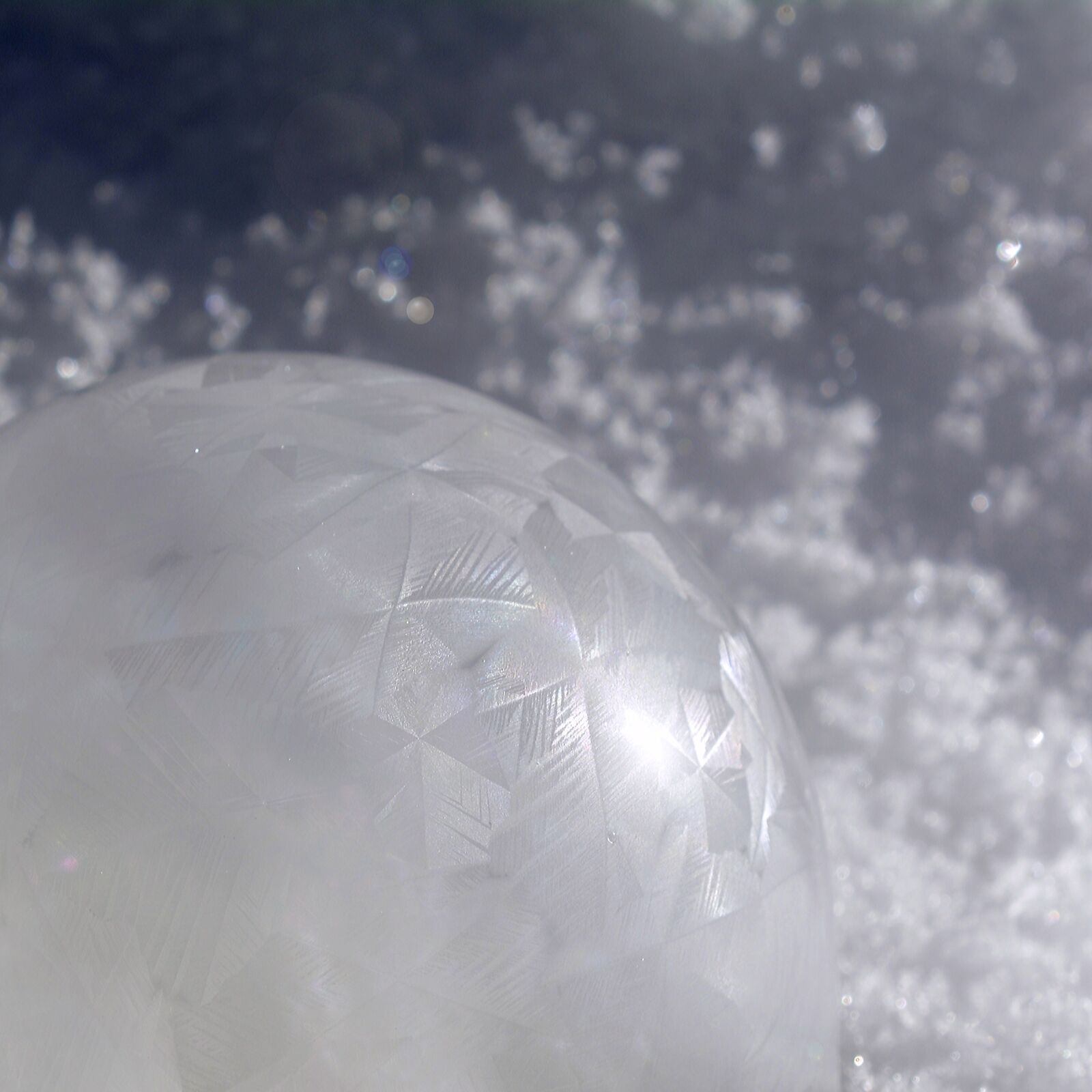 Nikon D7100 sample photo. Soap bubble, freezer, winter photography