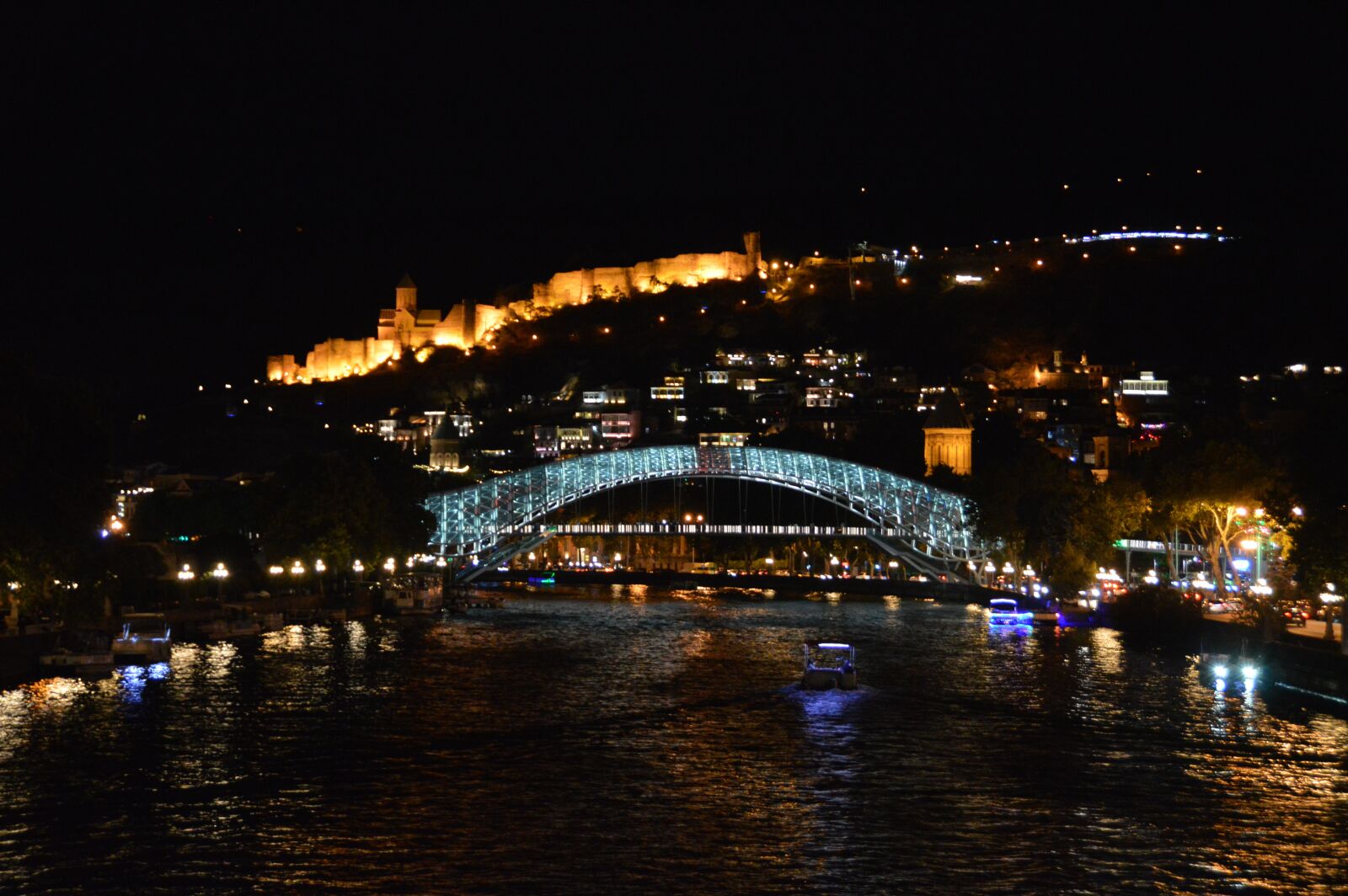 Nikon D3200 sample photo. This, bridge, night photography