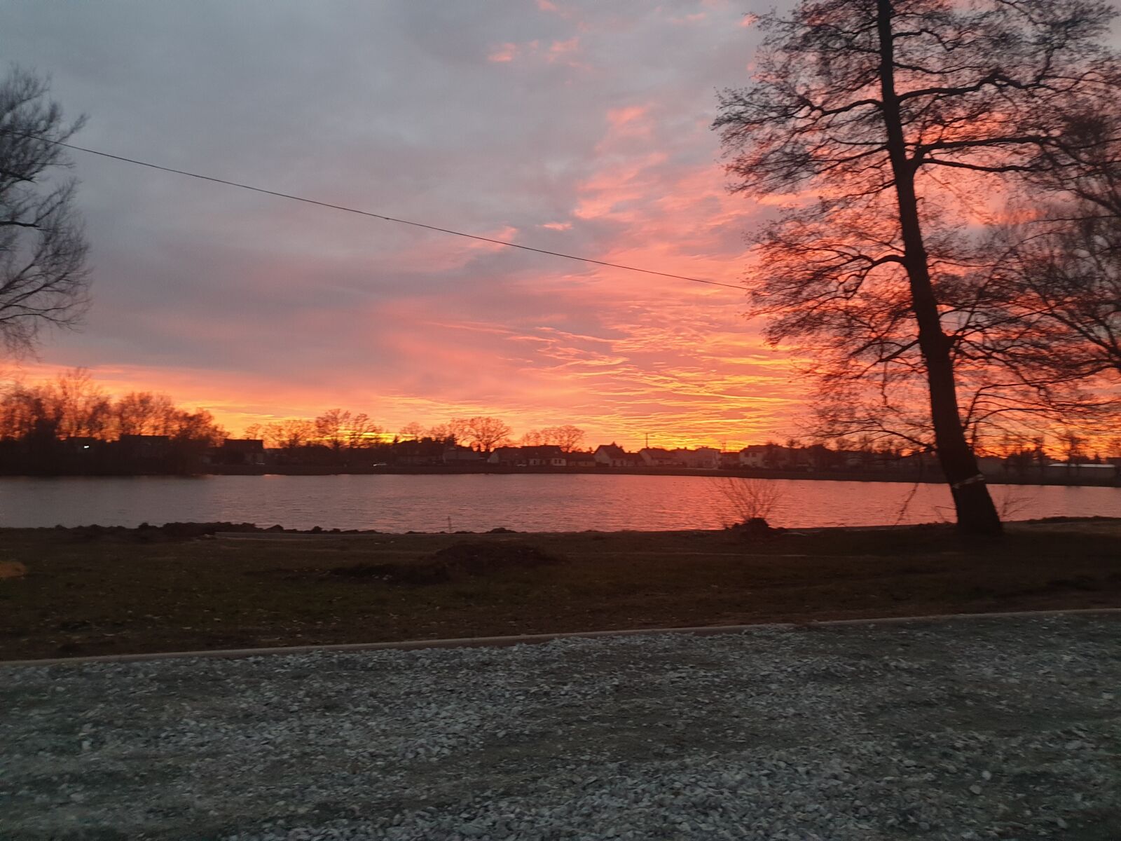 Samsung Galaxy S9 sample photo. Lake, sunset, sky photography