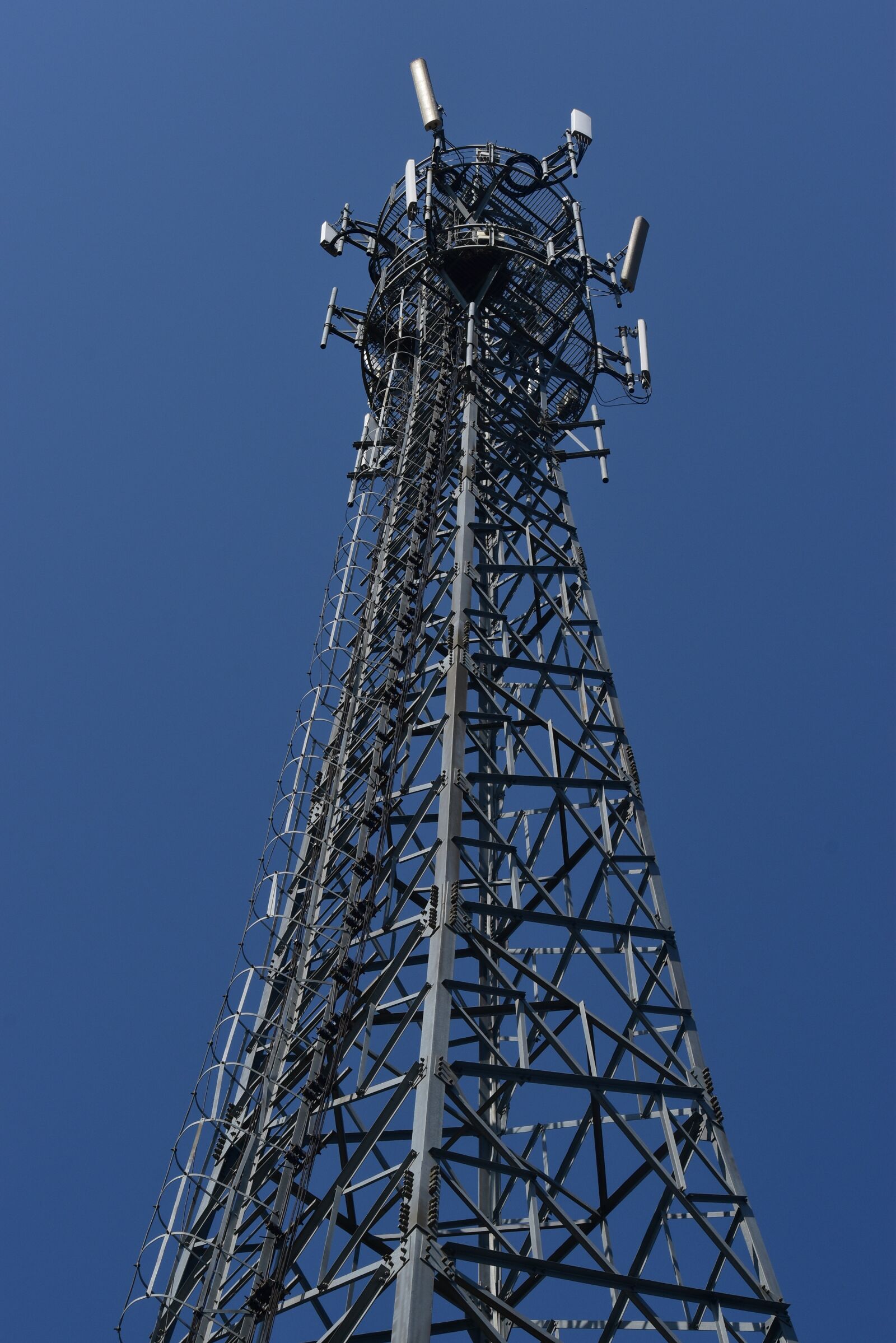 Nikon D3500 sample photo. Electric tower, sky, blue photography