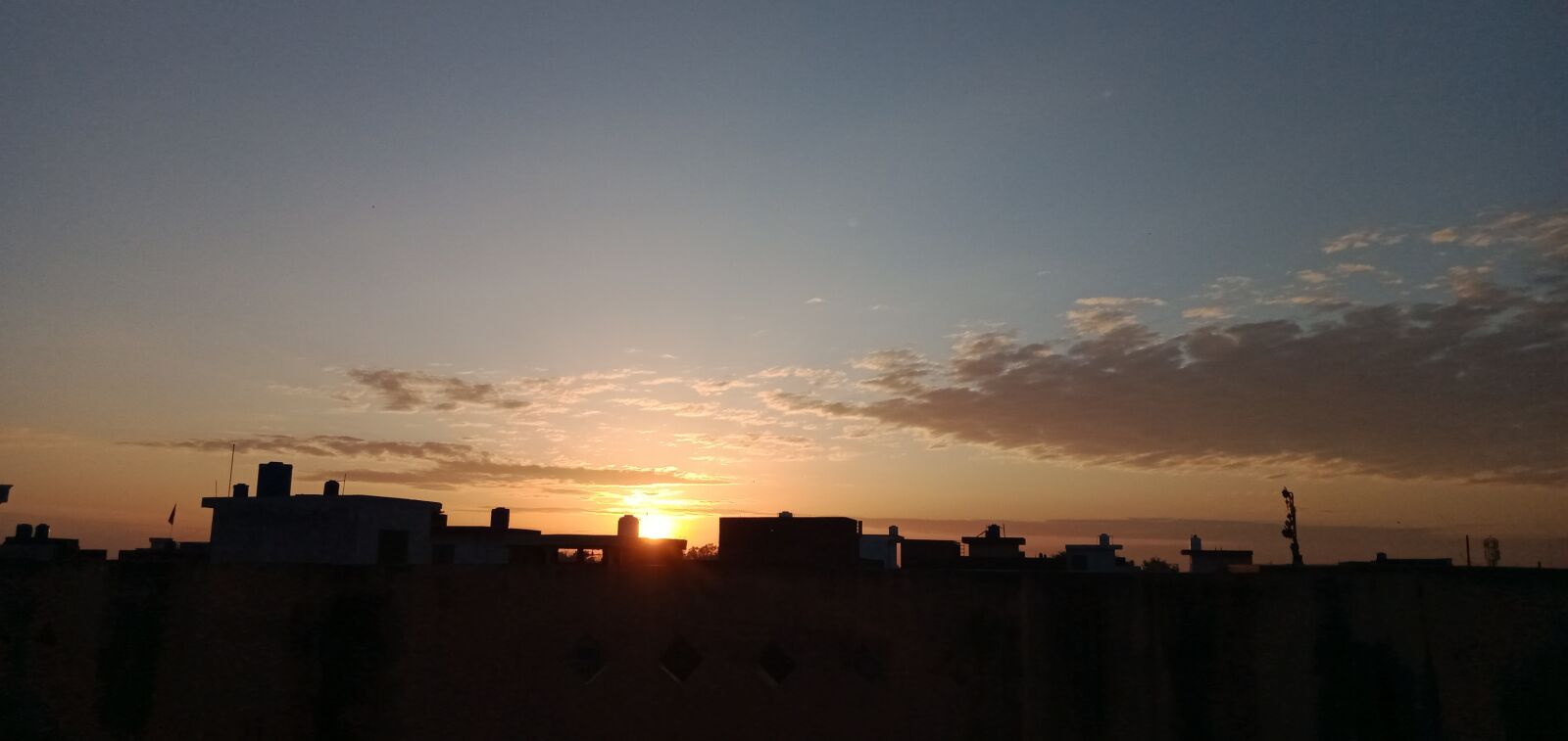 OPPO A5S sample photo. Sunset, pakistan, sky photography
