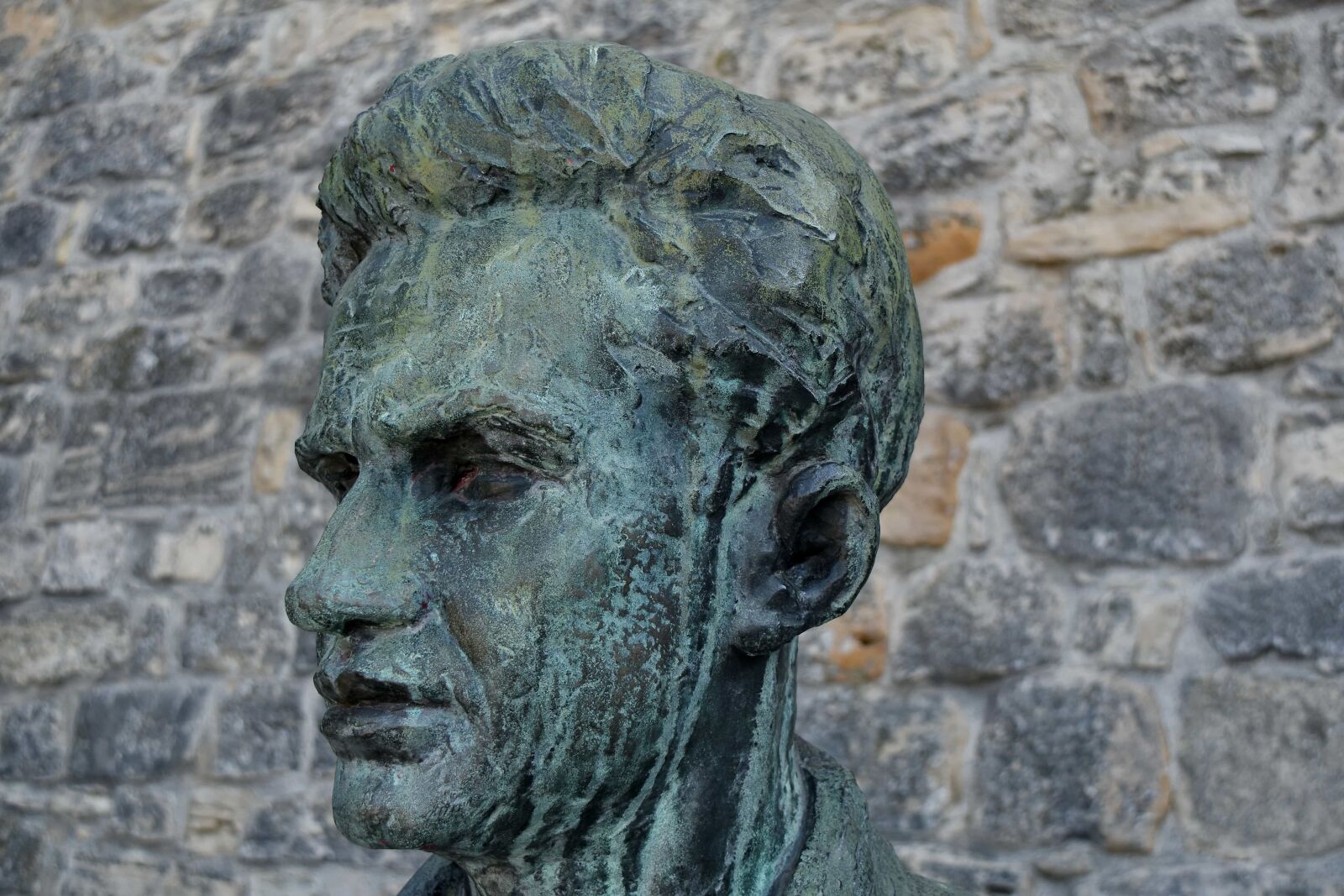 Nikon D5500 sample photo. Sculpture, stone, bust, statue photography