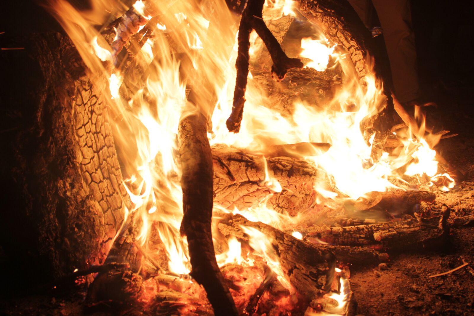 Canon EOS 550D (EOS Rebel T2i / EOS Kiss X4) sample photo. Camp, fire, blind photography