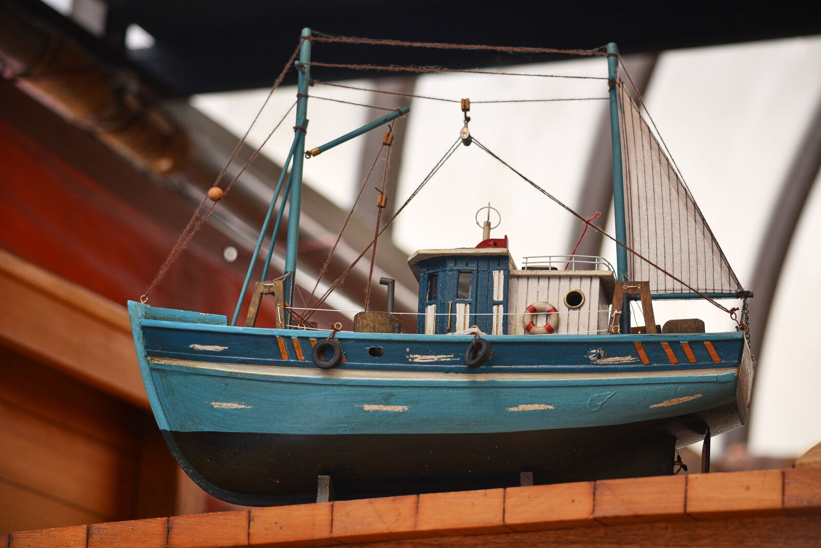 Nikon D5200 sample photo. Bateau, de, peche, bleu photography