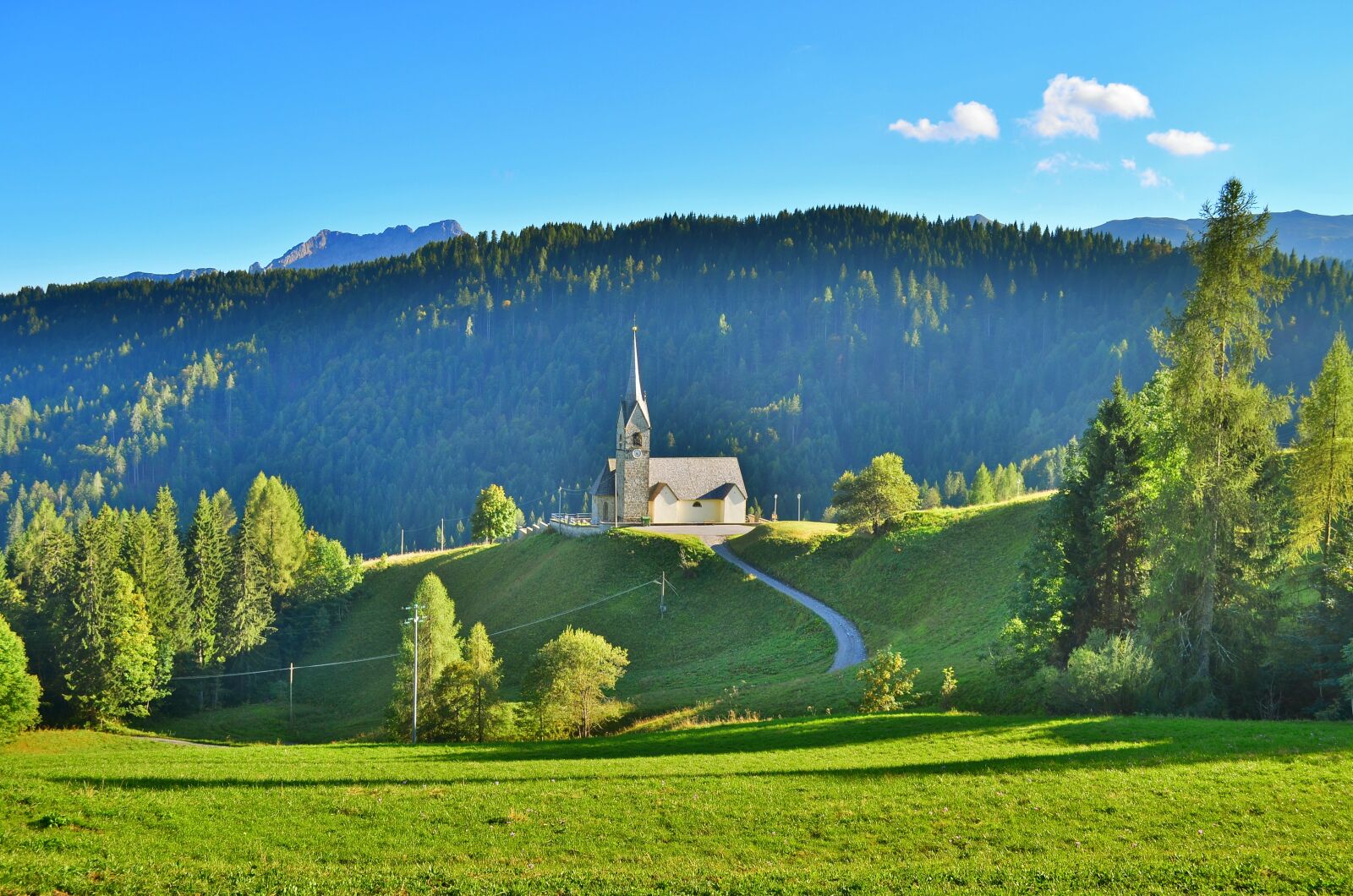 Nikon D5100 sample photo. Sauris, mountain, church photography