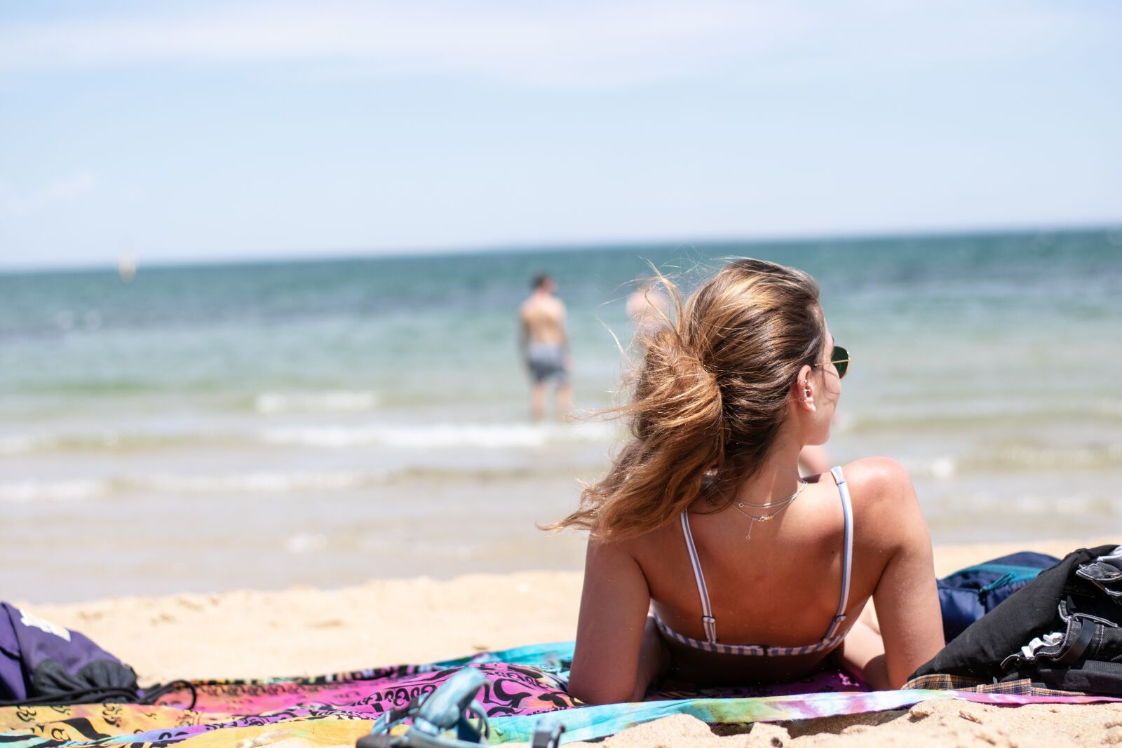 Nikon D3400 sample photo. Beach, woman, sea photography