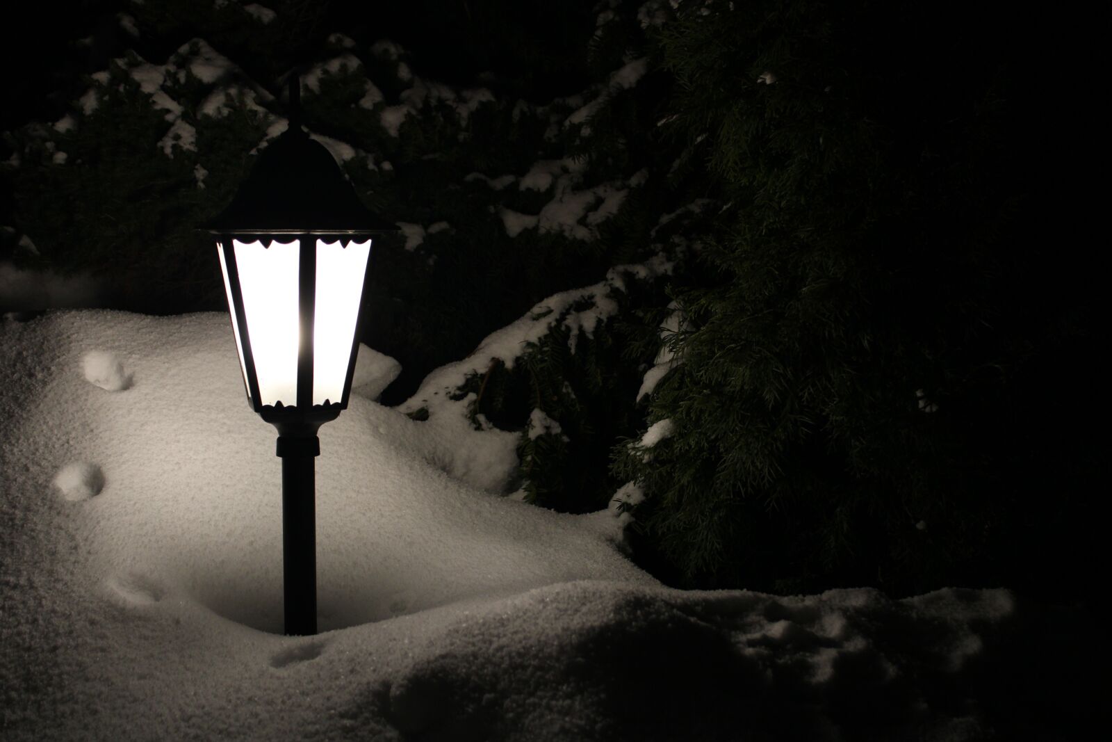 Canon EOS 2000D (EOS Rebel T7 / EOS Kiss X90 / EOS 1500D) sample photo. Lantern, winter, darkness photography