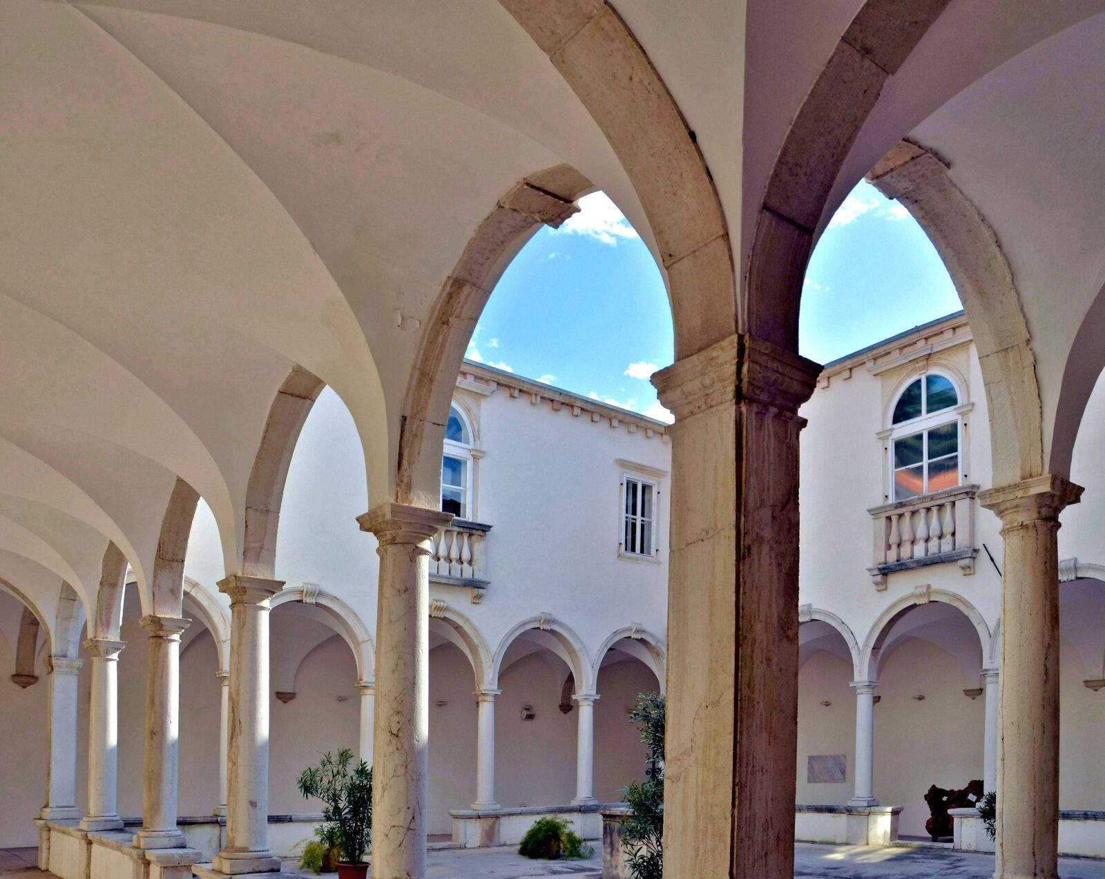Nikon D5100 sample photo. Cloister, monastery, sky photography