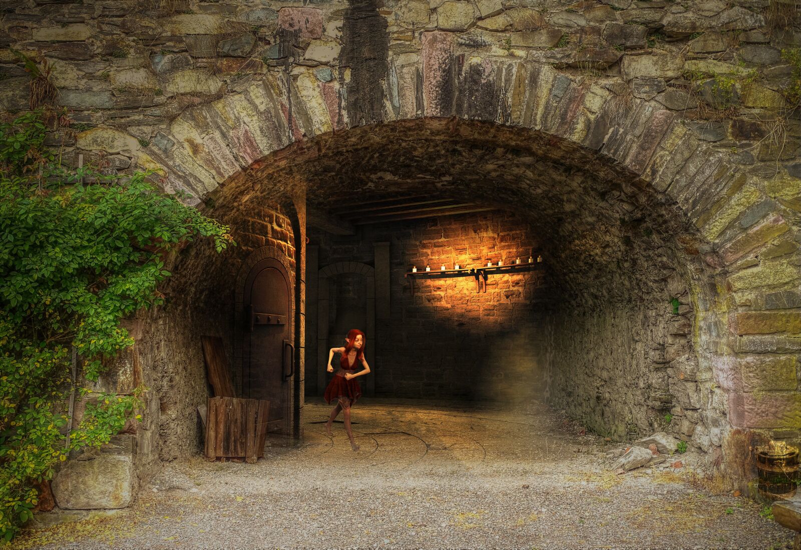 Sony Cyber-shot DSC-HX400V sample photo. Fantasy, cave, mysterious photography